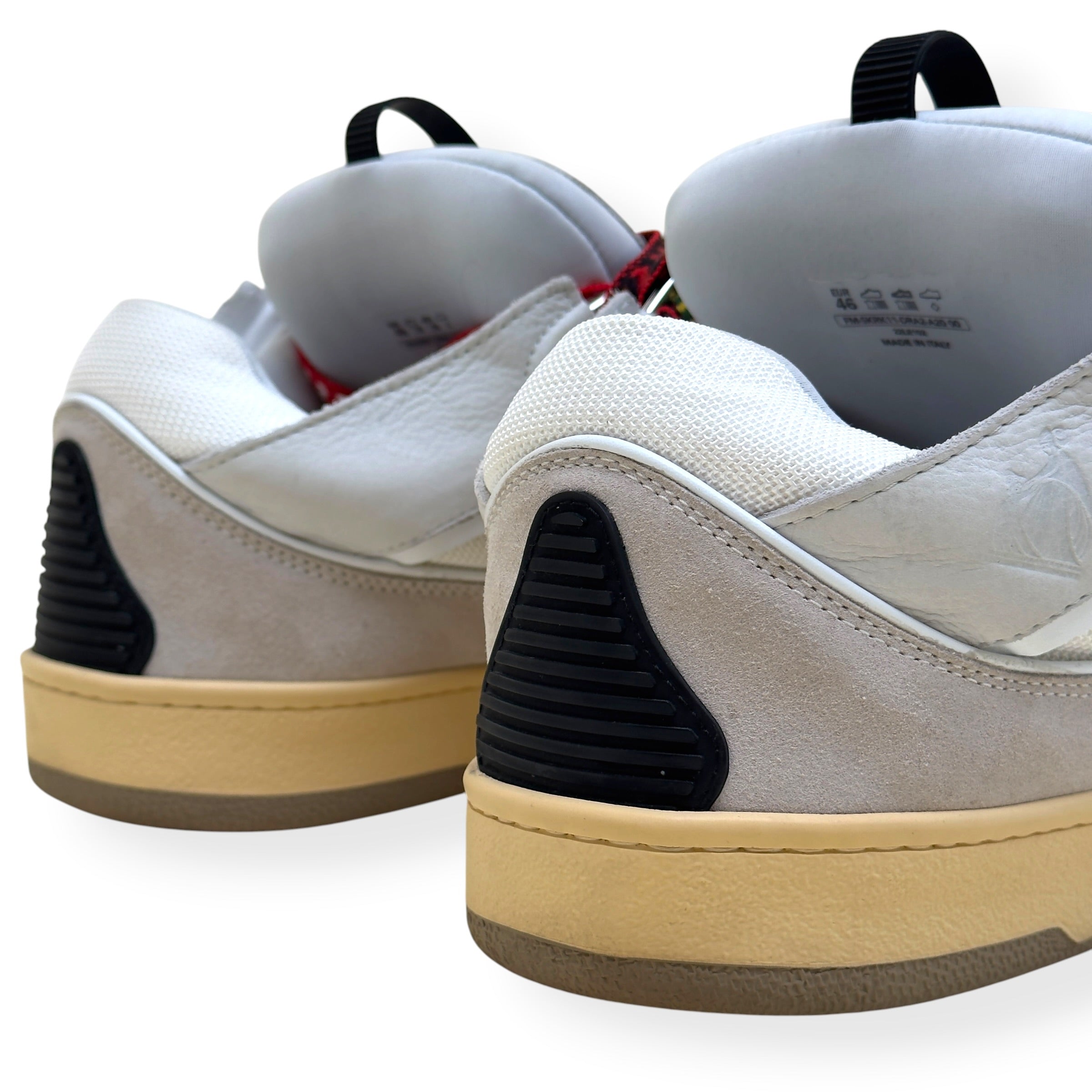 LANVIN CURB SNEAKER WHITE / MULTI 46 / UK11