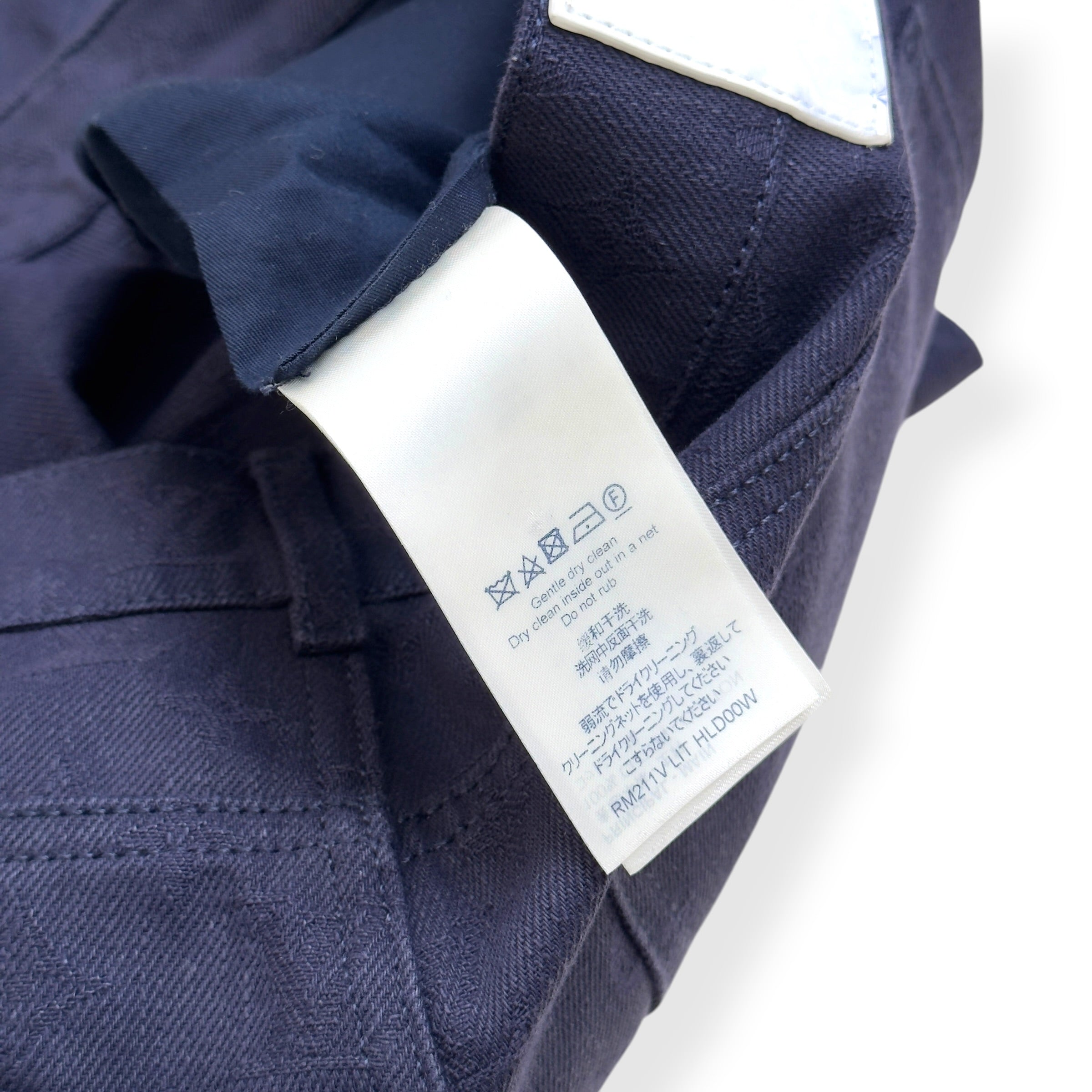 LOUIS VUITTON WATERCOLOUR MONOGRAM DENIM JEANS NAVY 36 / XL