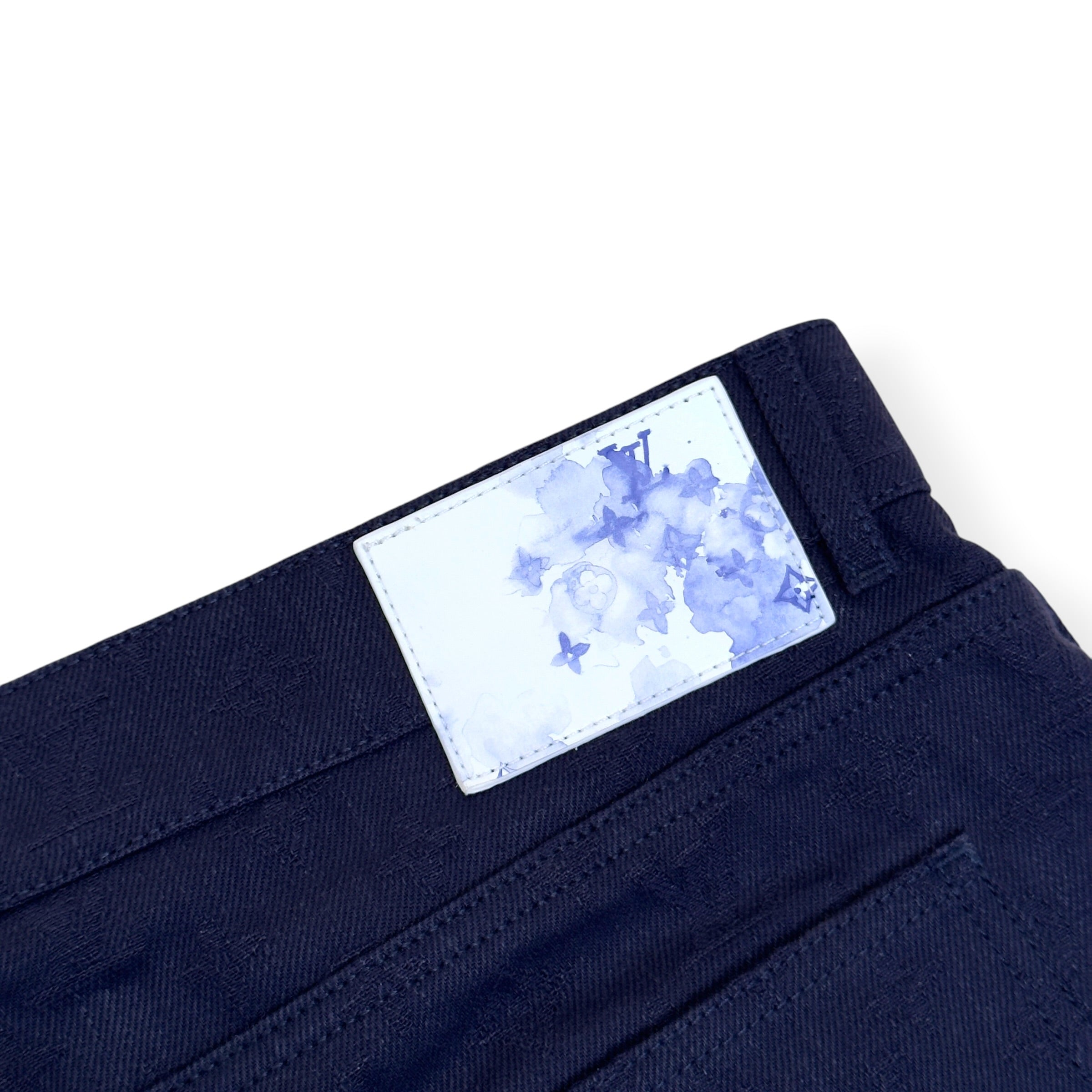 LOUIS VUITTON WATERCOLOUR MONOGRAM DENIM JEANS NAVY 36 / XL