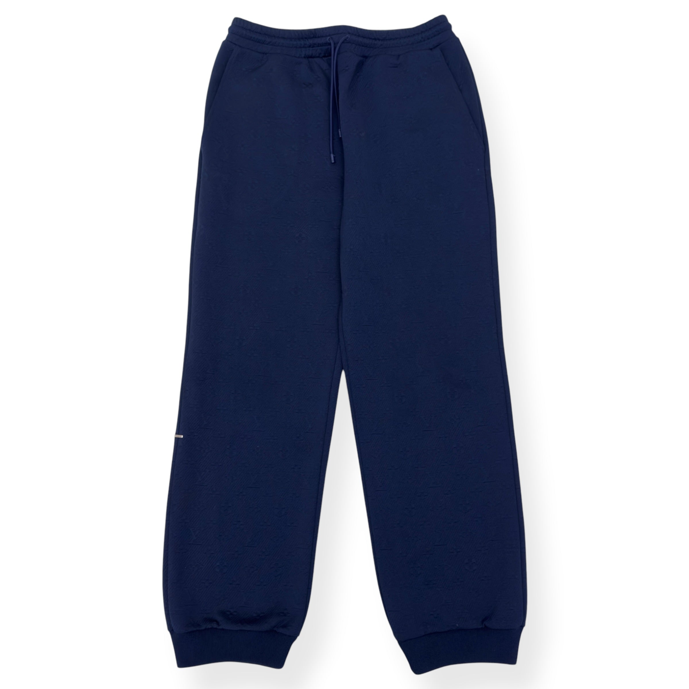 LOUIS VUITTON MONOGRAM JACQUARD JOGGERS NAVY XL