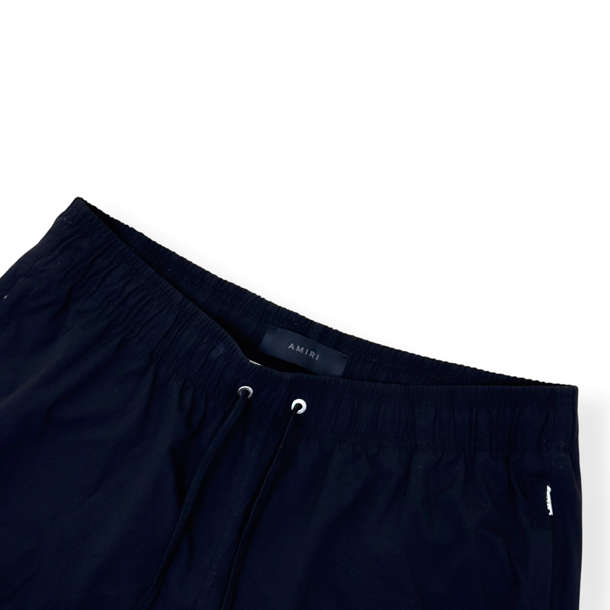 AMIRI CORE LOGO SWIM SHORTS BLACK / ORANGE L