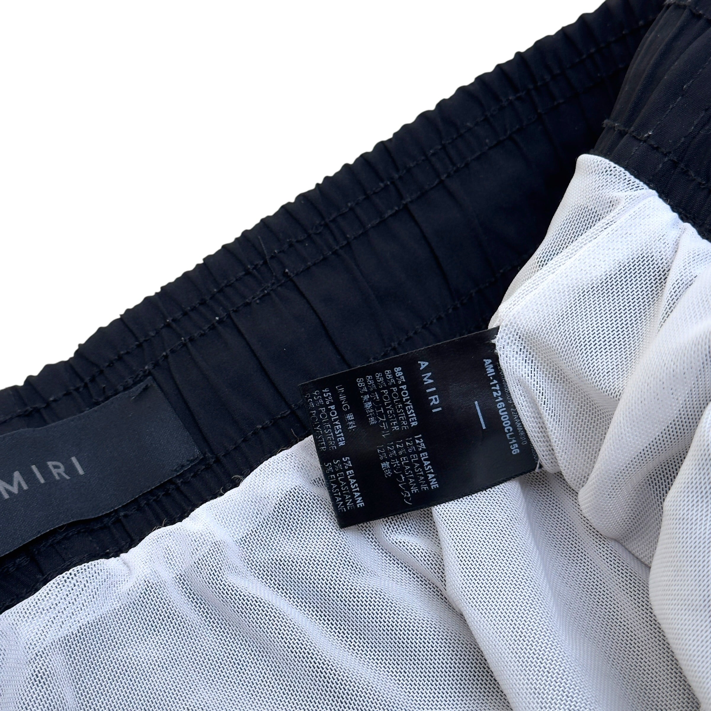 AMIRI CORE LOGO SWIM SHORTS BLACK / ORANGE L