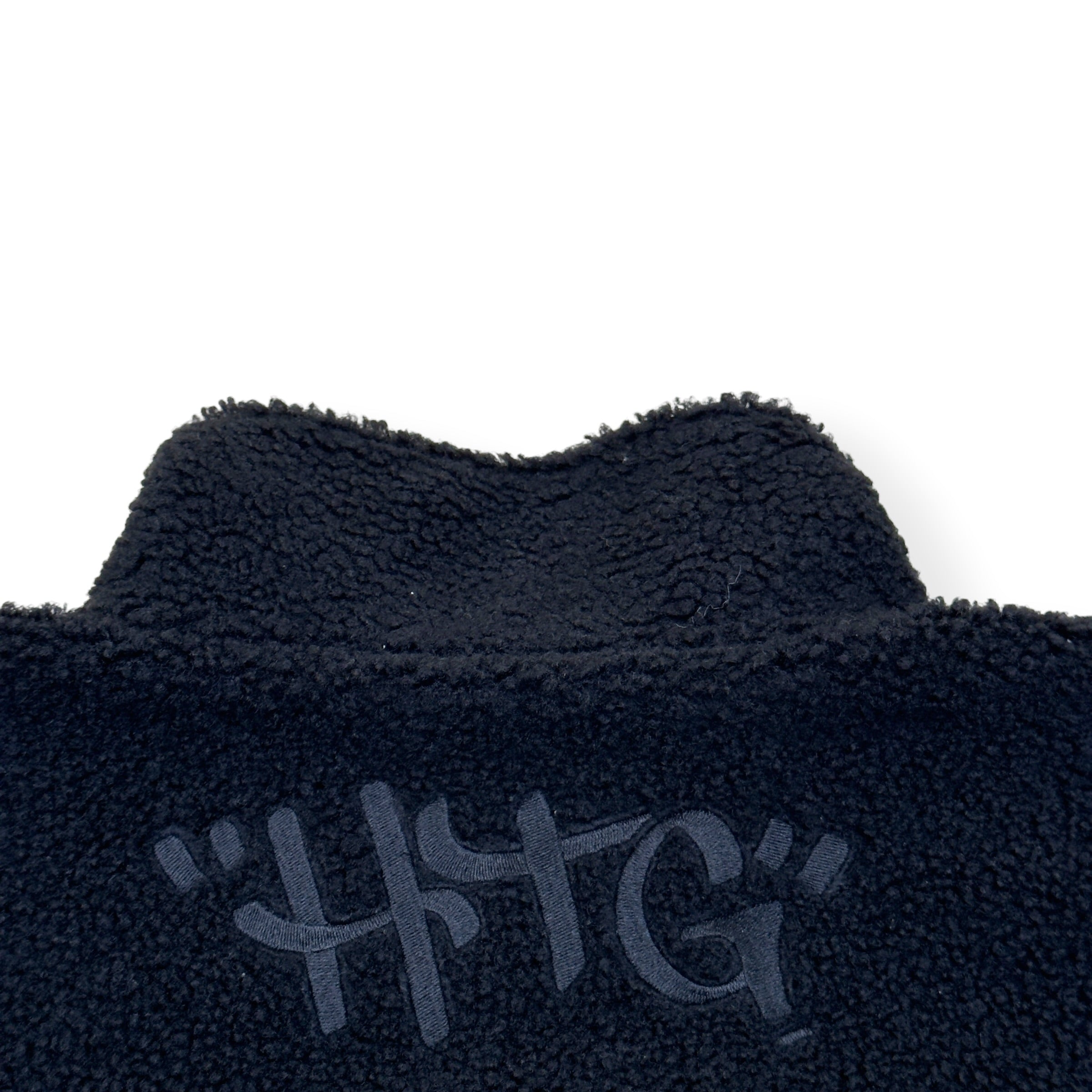 HONOR THE GIFT SCRIPT SHERPA QUATER ZIP JACKET BLACK L