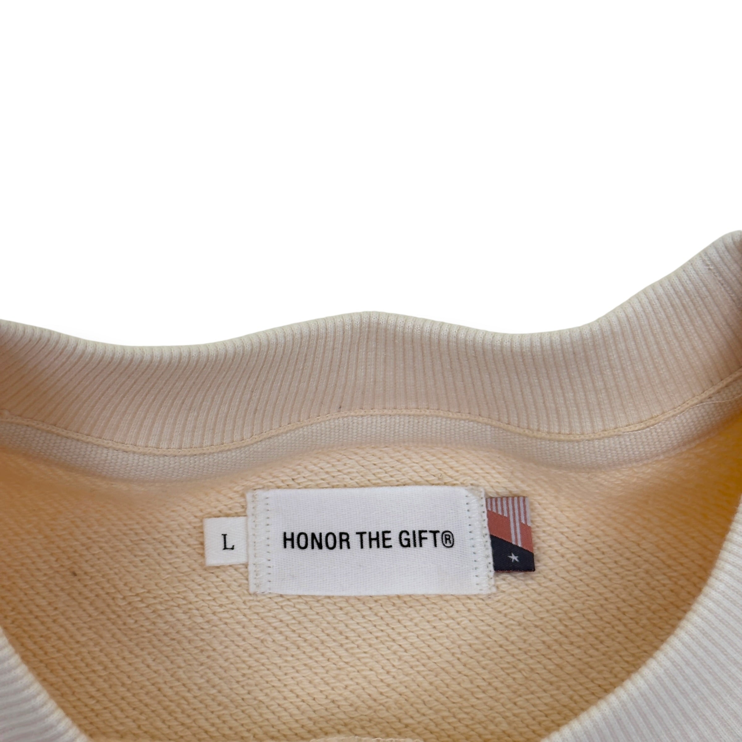 HONOR THE GIFT INNER CITY ZIP POCKET SWEATSHIRT CREAM L