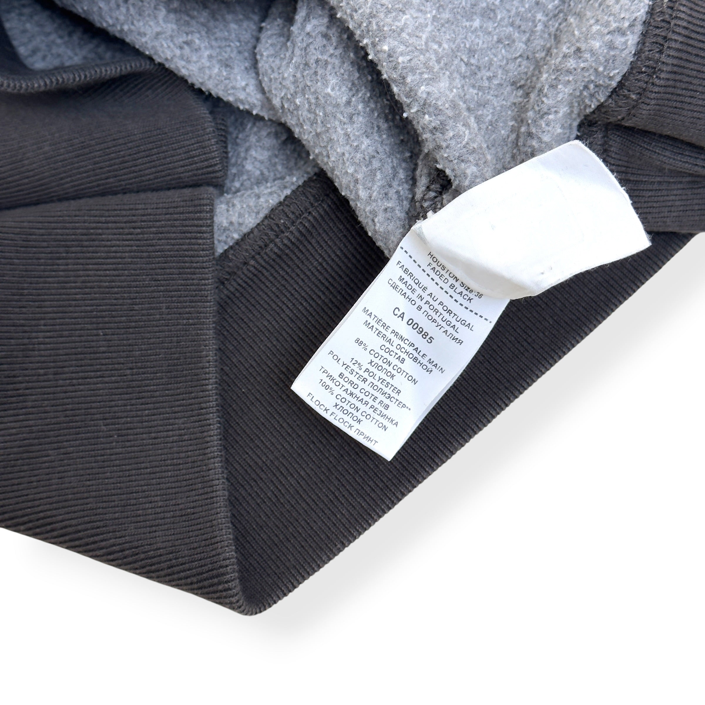 ISABEL MARANT ETOILE HOUSTON SWEATSHIRT GREY / BLACK 36 / S