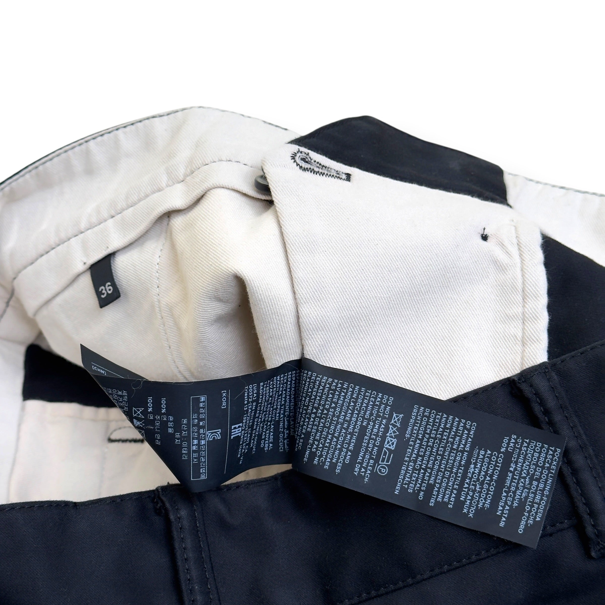 TOM FORD CHINO TROUSERS BLACK 36 / XL