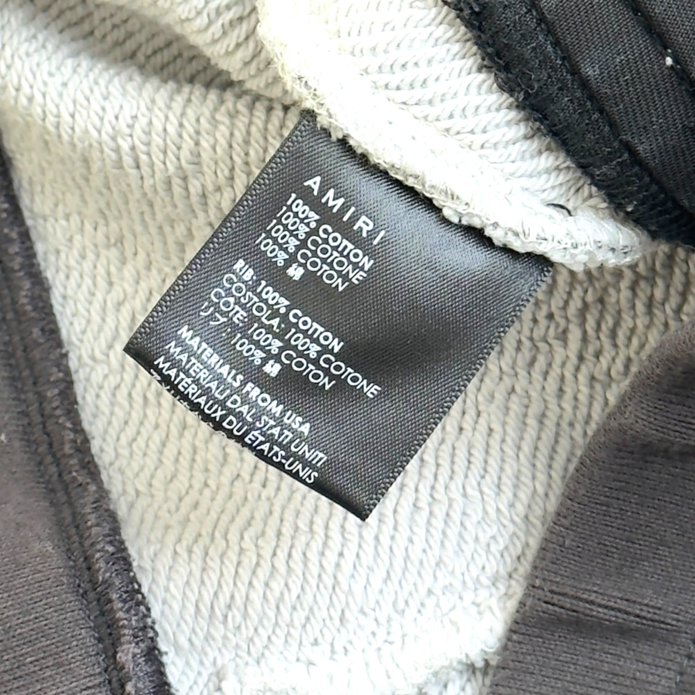 AMIRI BANDANA PATCHWORK SWEATPANTS GREY L
