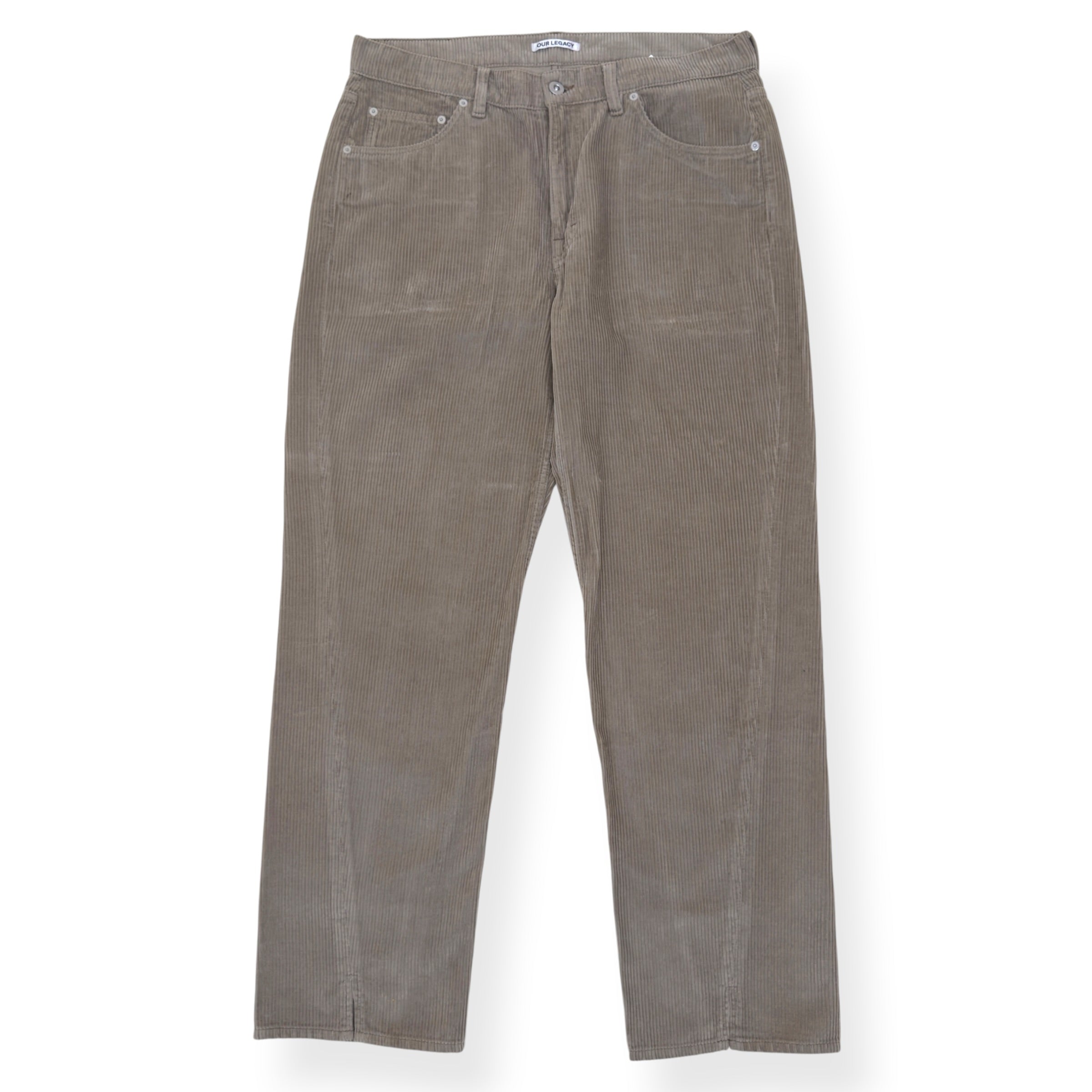 OUR LEGACY SABOT CUT CORDUROY TROUSERS TAUPE 34 / L