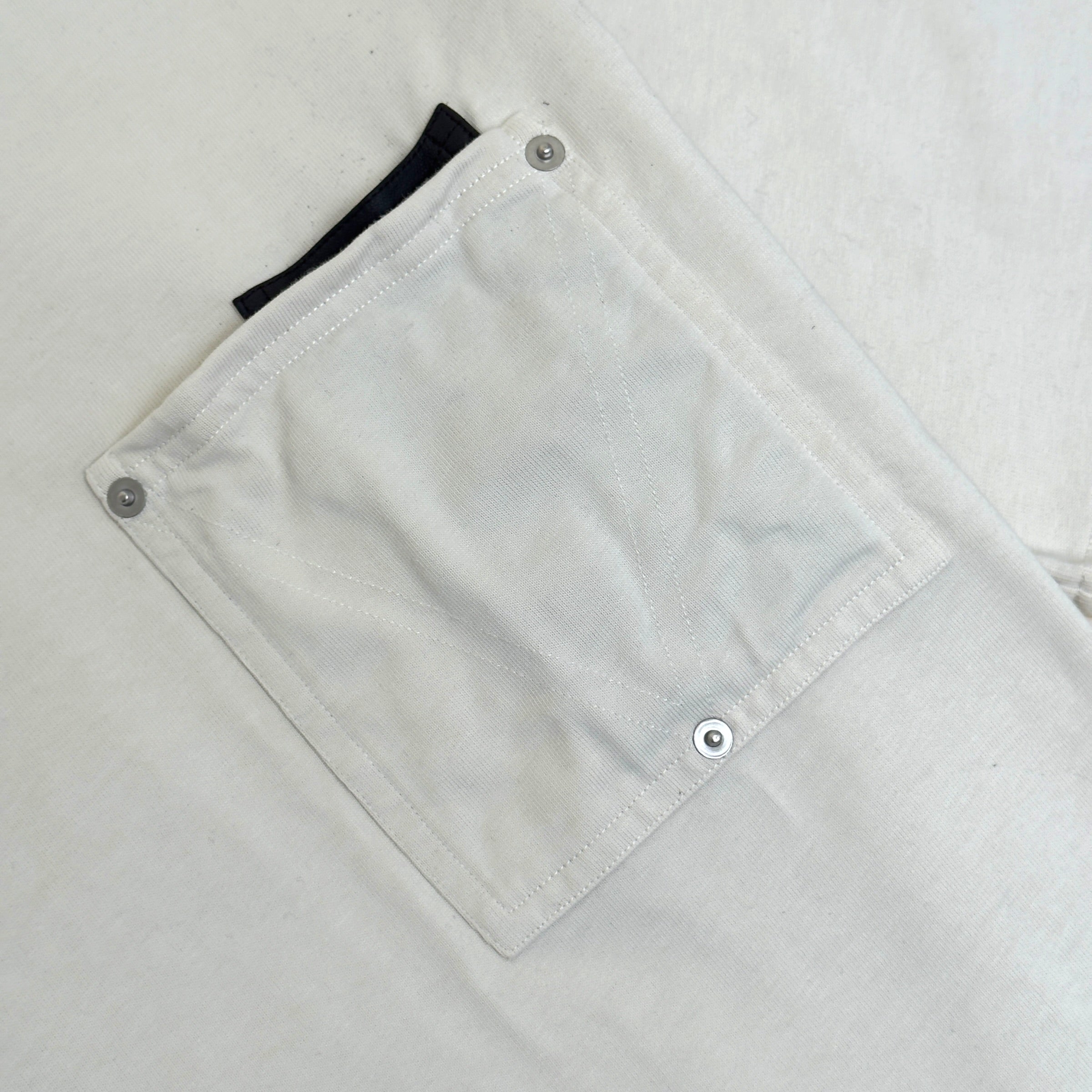 BOTTEGA VENETA JAPANESE JERSEY POCKET T-SHIRT CHALK L
