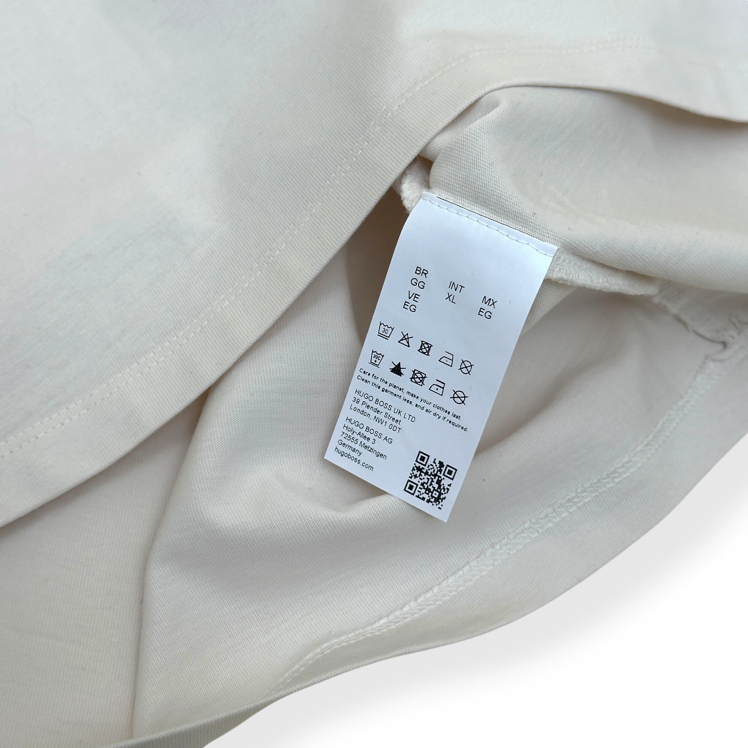 HUGO NIEROS BACK PRINT T-SHIRT WHITE XL