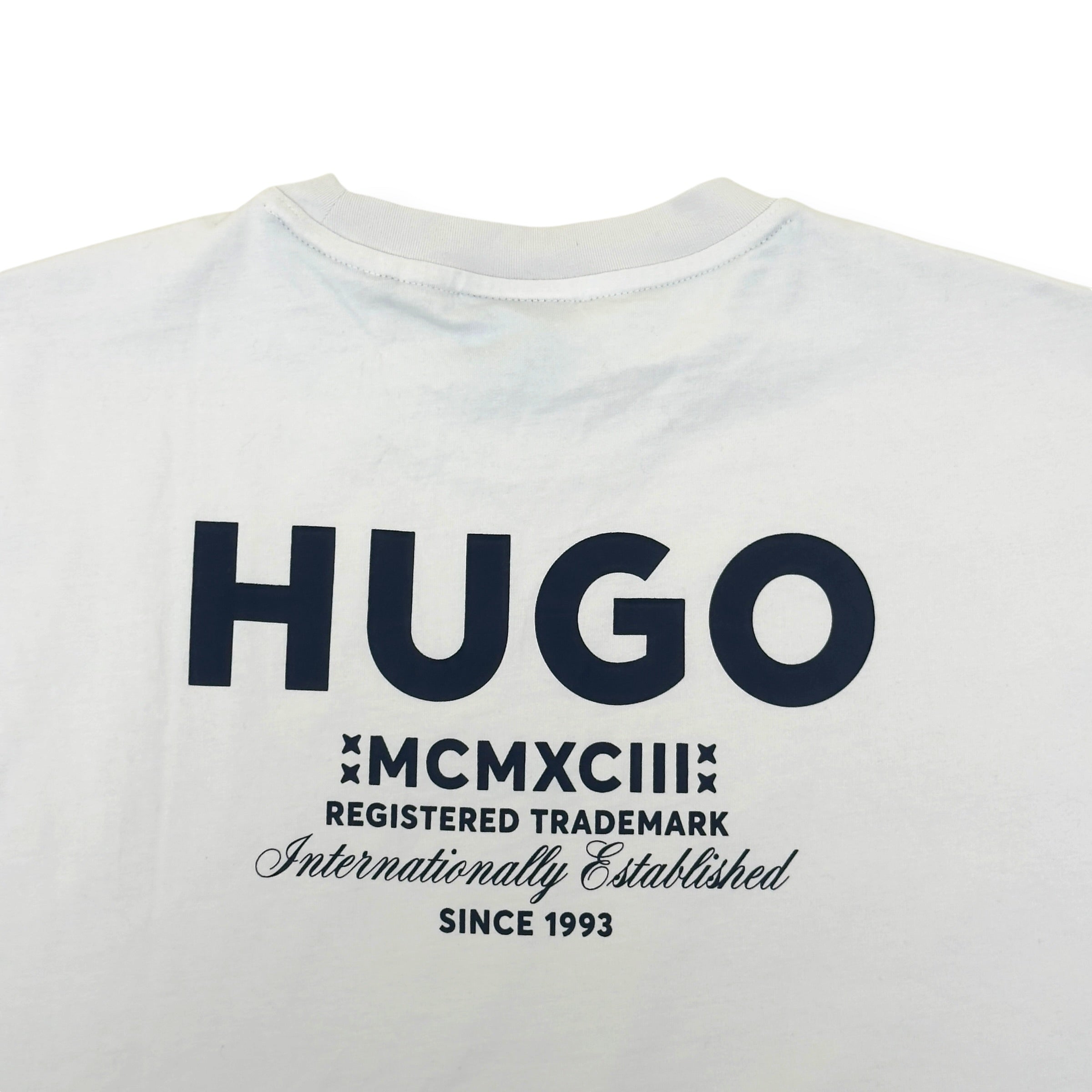 HUGO NIEROS BACK PRINT T-SHIRT WHITE XL