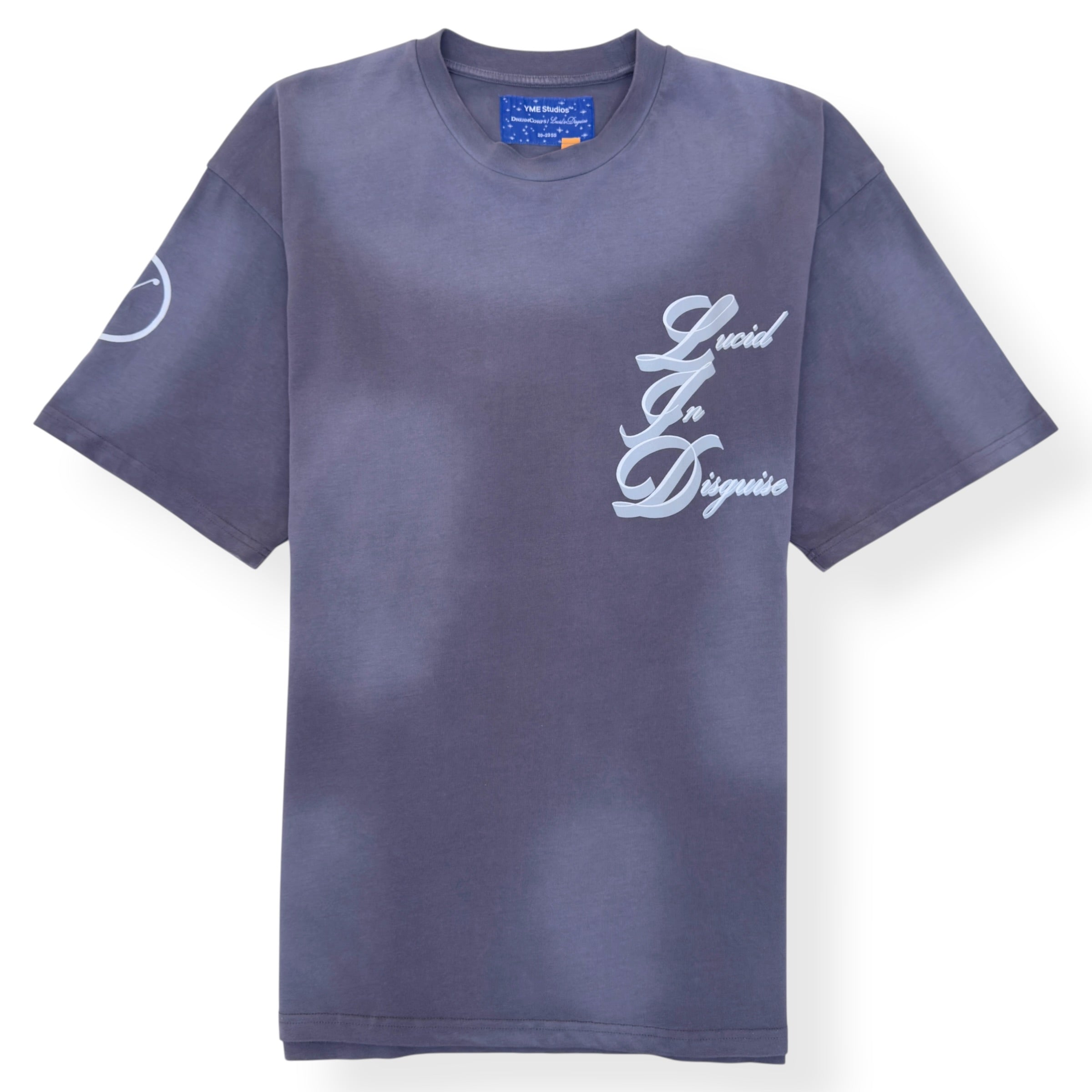 YME STUDIOS DREAMCORPS LUCID IN DISGUISE T-SHIRT SLATE L