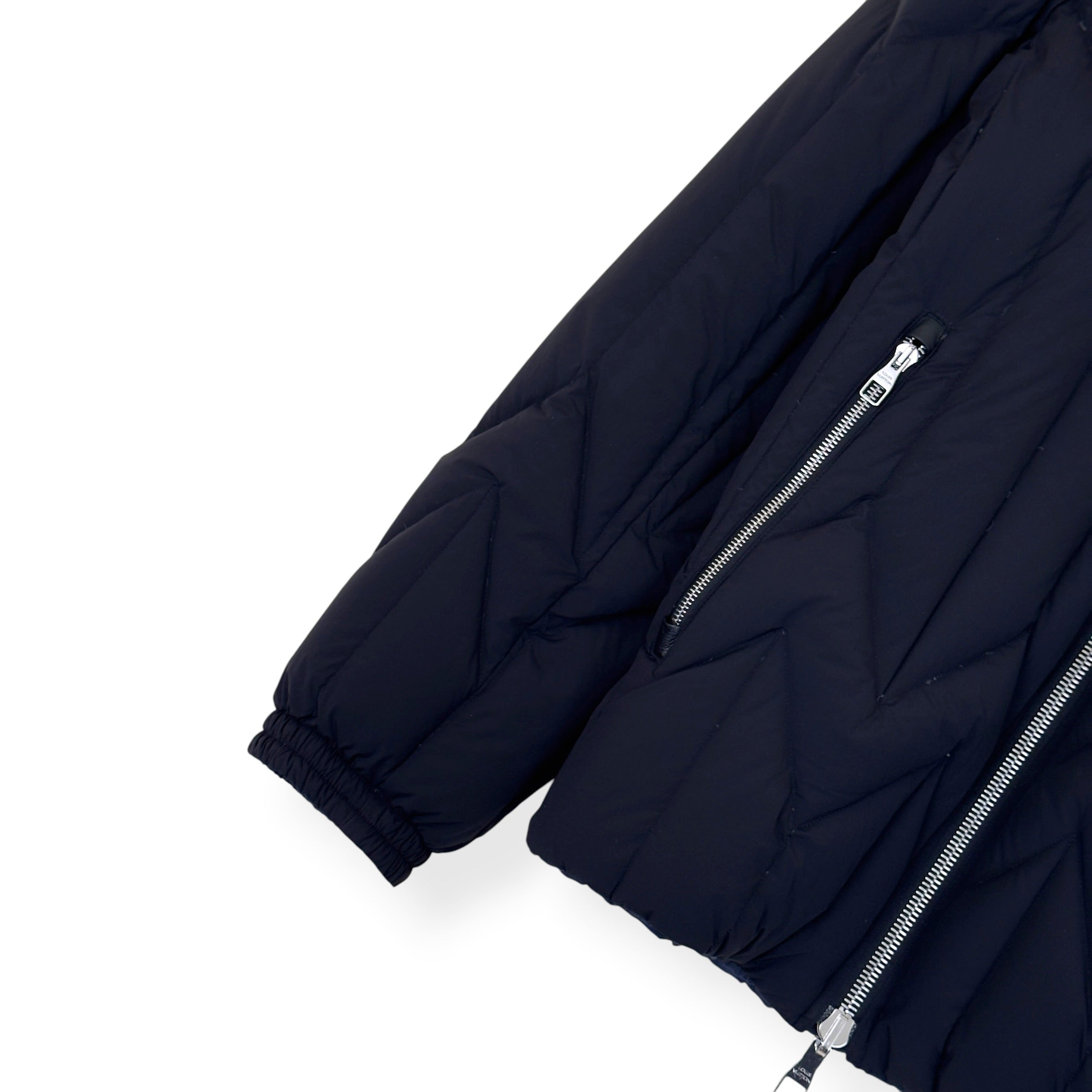 LOUIS VUITTON REVERSIBLE QUILTED DOWN BOMBER JACKET BLACK / NAVY 54 / XL