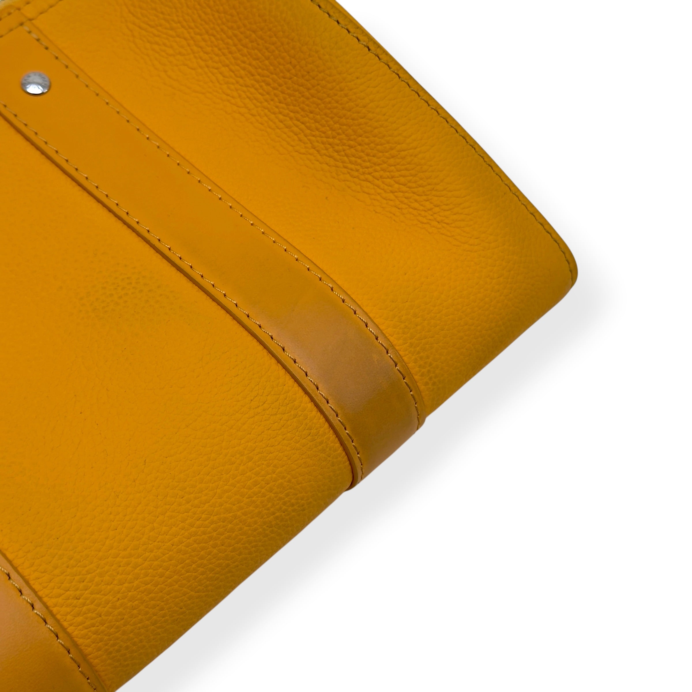 LOUIS VUITTON CITY KEEPALL AEROGRAM CROSSBODY BAG MUSTARD