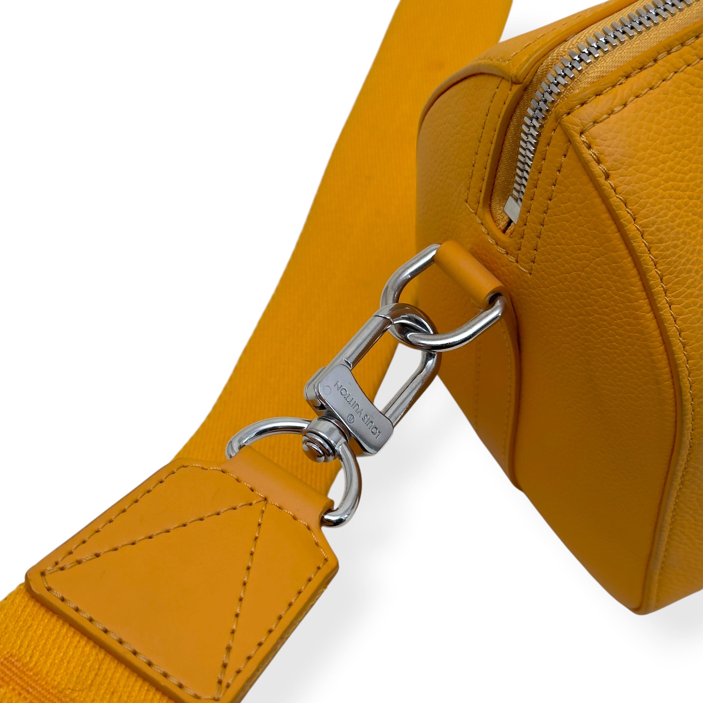 LOUIS VUITTON CITY KEEPALL AEROGRAM CROSSBODY BAG MUSTARD