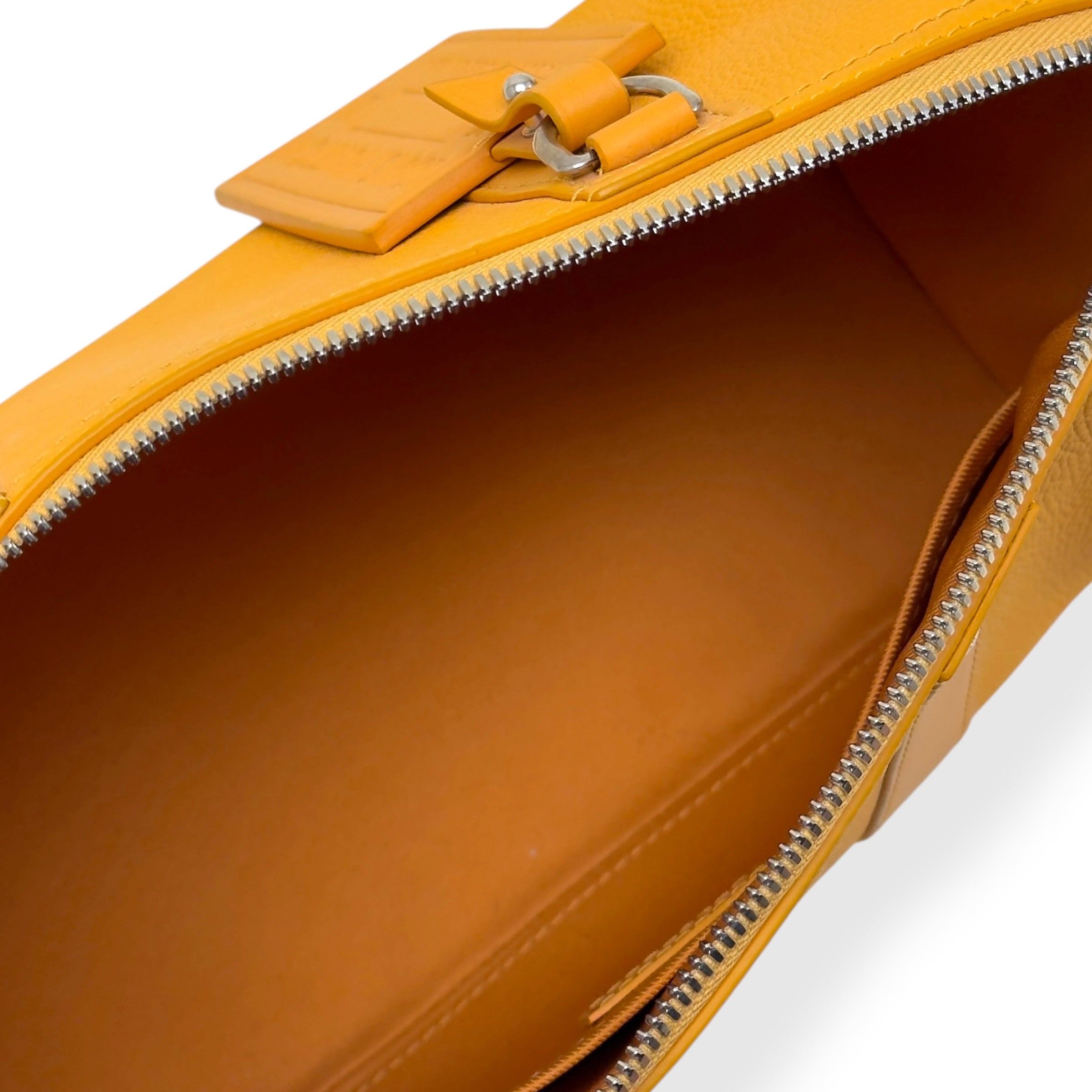 LOUIS VUITTON CITY KEEPALL AEROGRAM CROSSBODY BAG MUSTARD