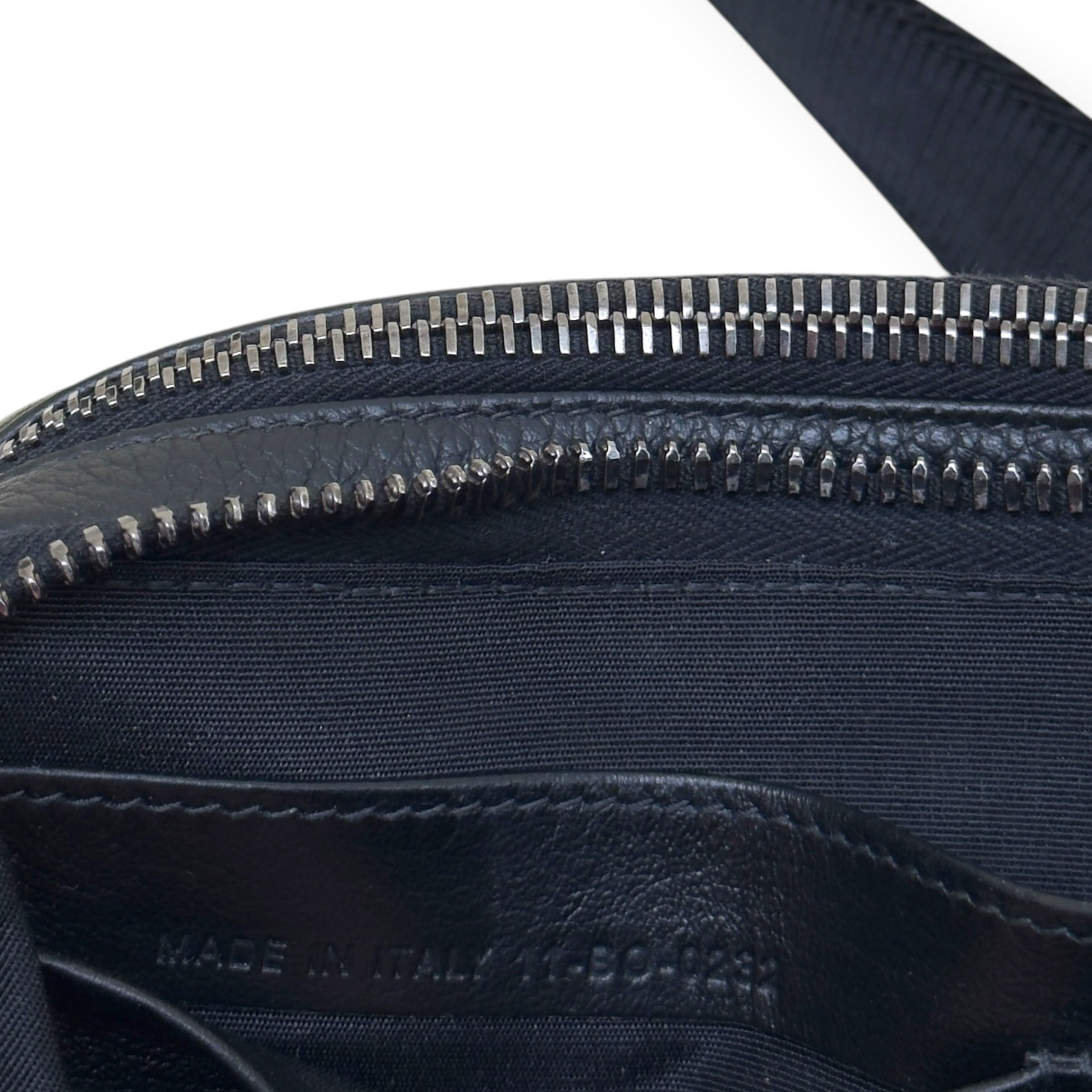 DIOR OBLIQUE JACQUARD ZIPPED POUCH WITH STRAP BLACK S