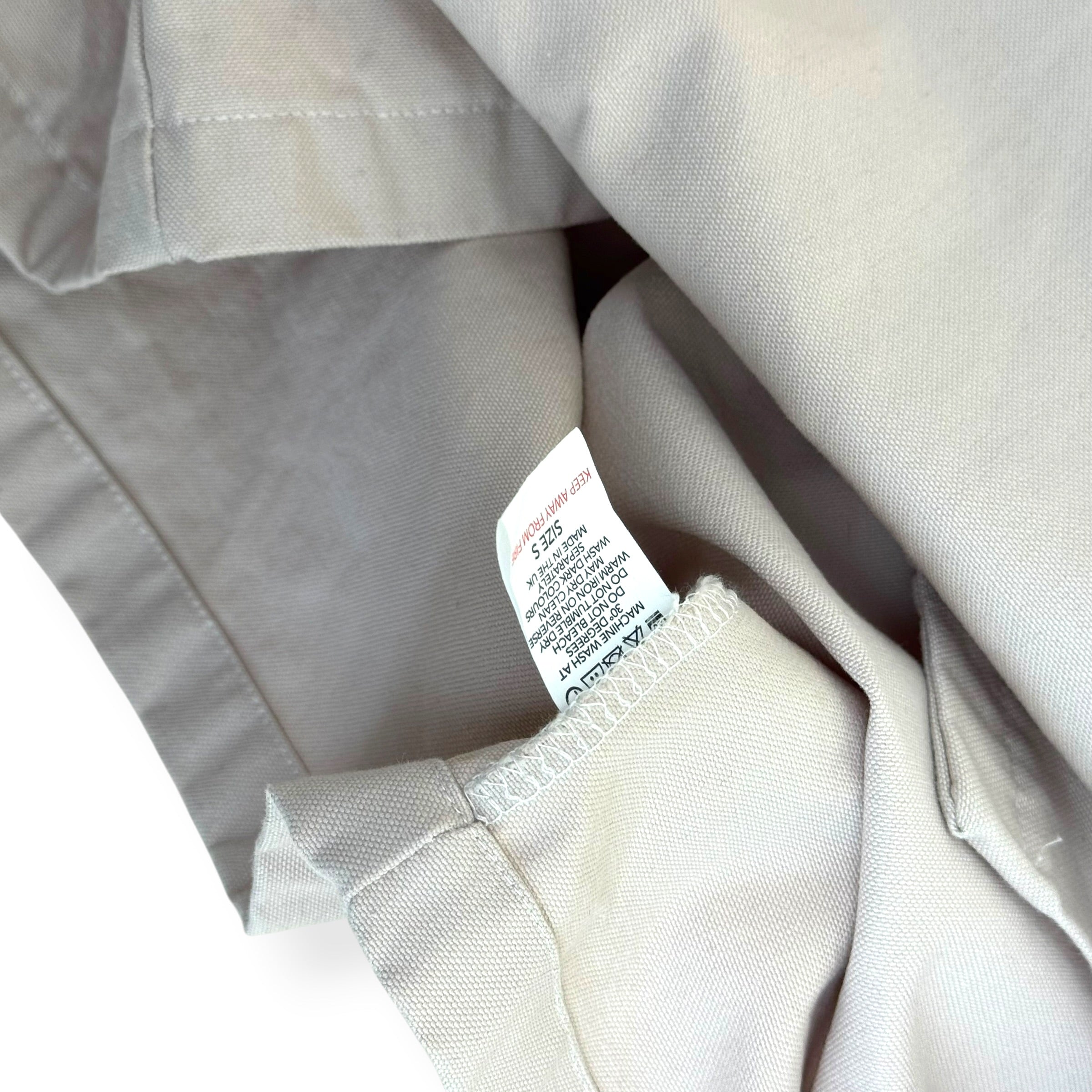 DI SANTI STUDIO CAMP COLLAR SHIRT ECRU S