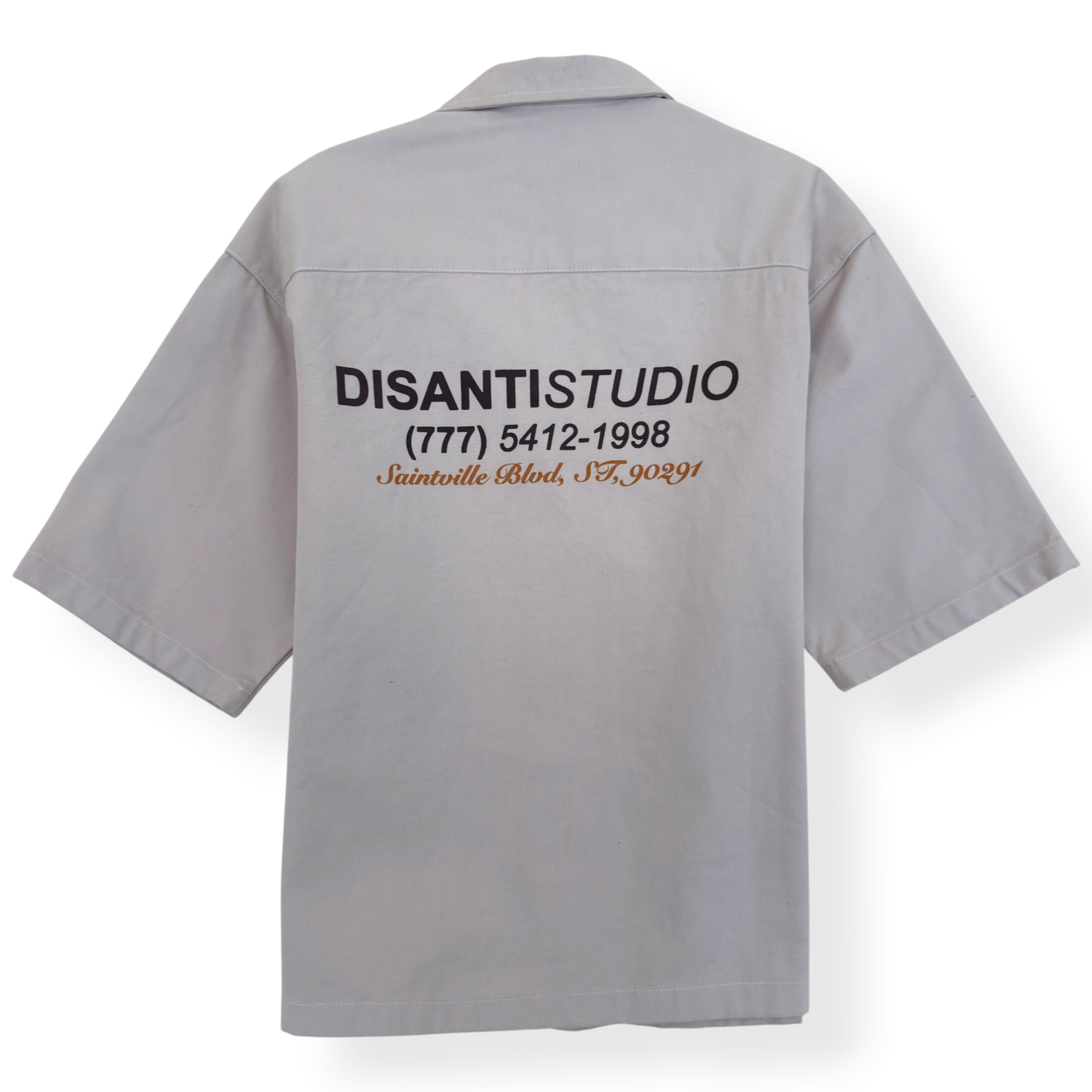 DI SANTI STUDIO CAMP COLLAR SHIRT ECRU S