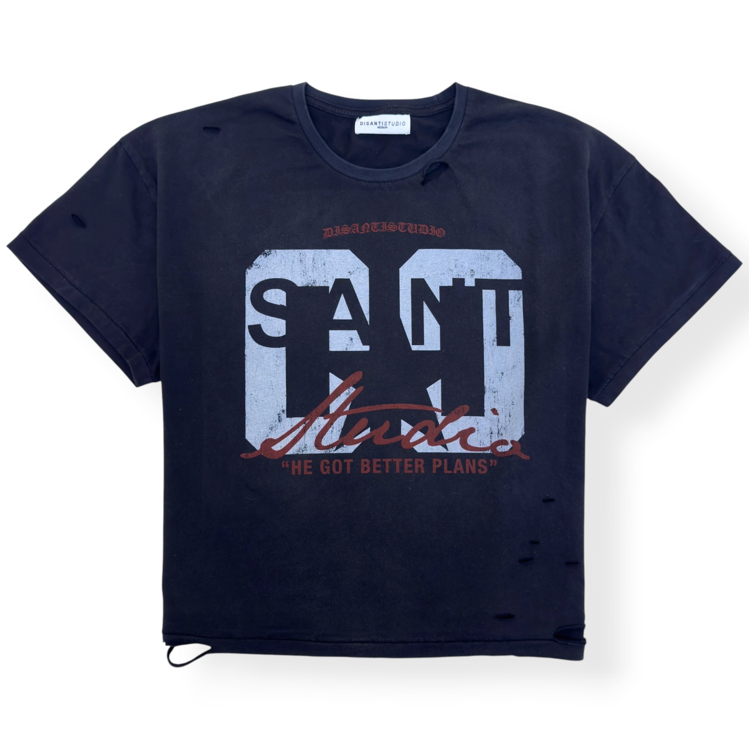 DI SANTI STUDIO SANT STUDIO CROPPED T-SHIRT BLACK M