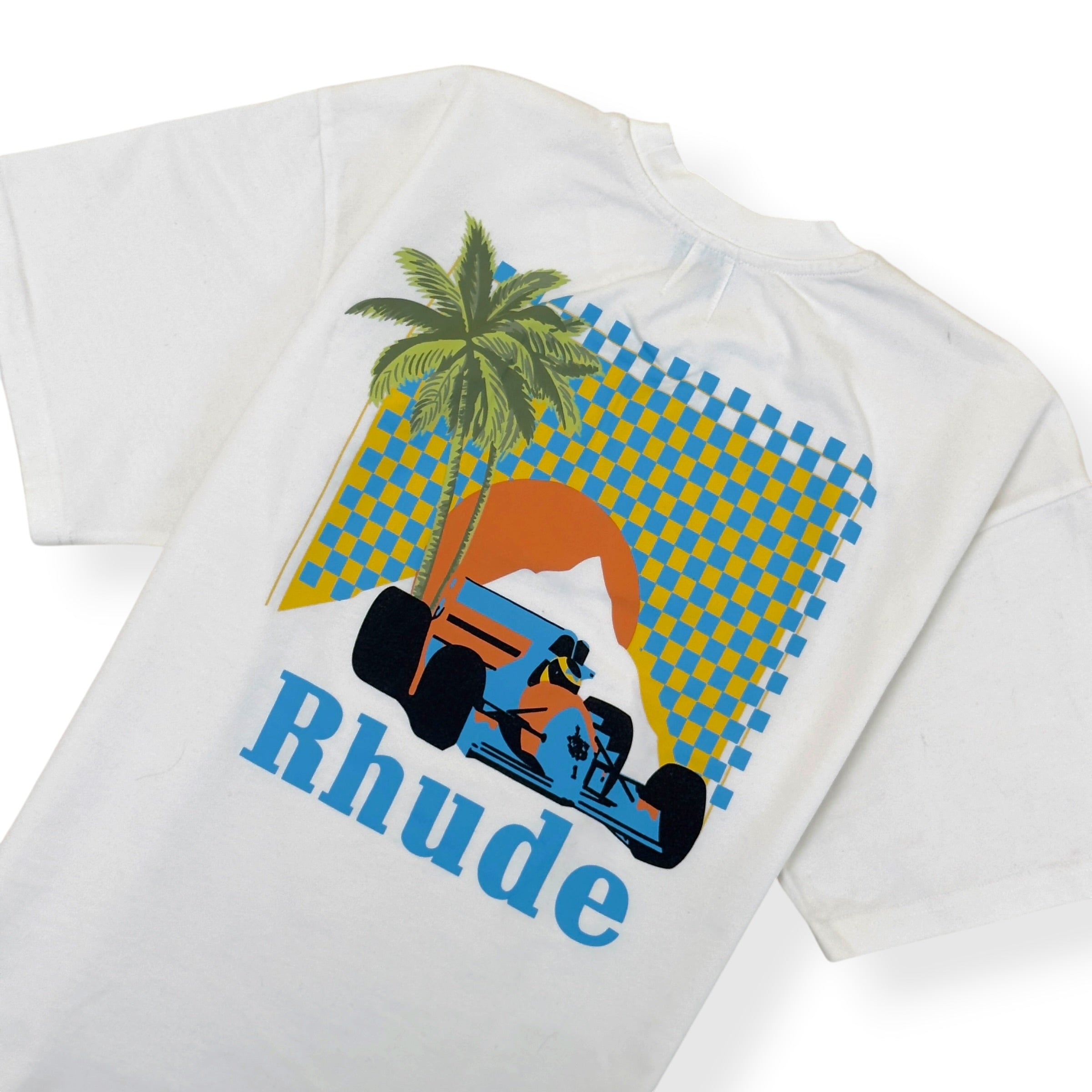 RHUDE GRAPHIC T-SHIRT WHITE M
