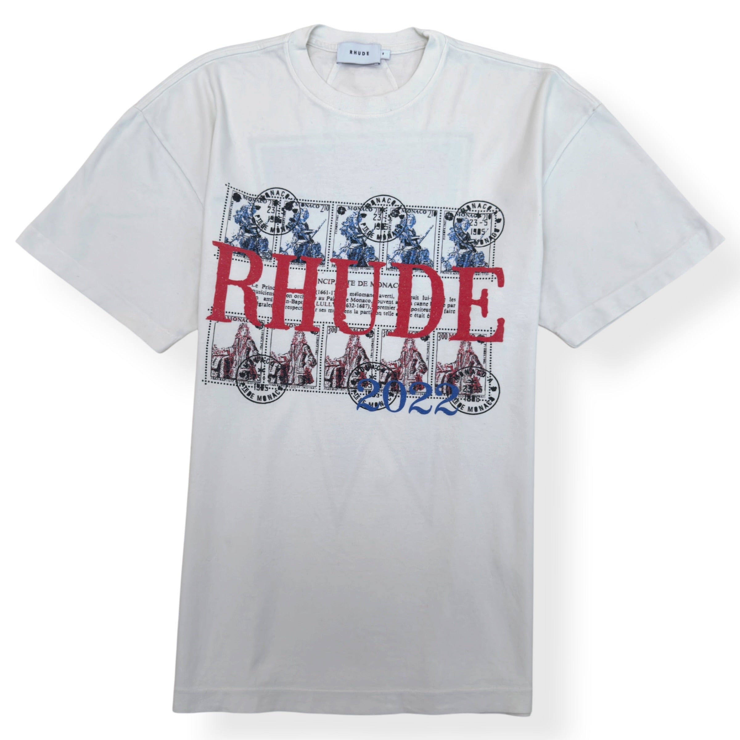 RHUDE MONACO T-SHIRT WHITE S