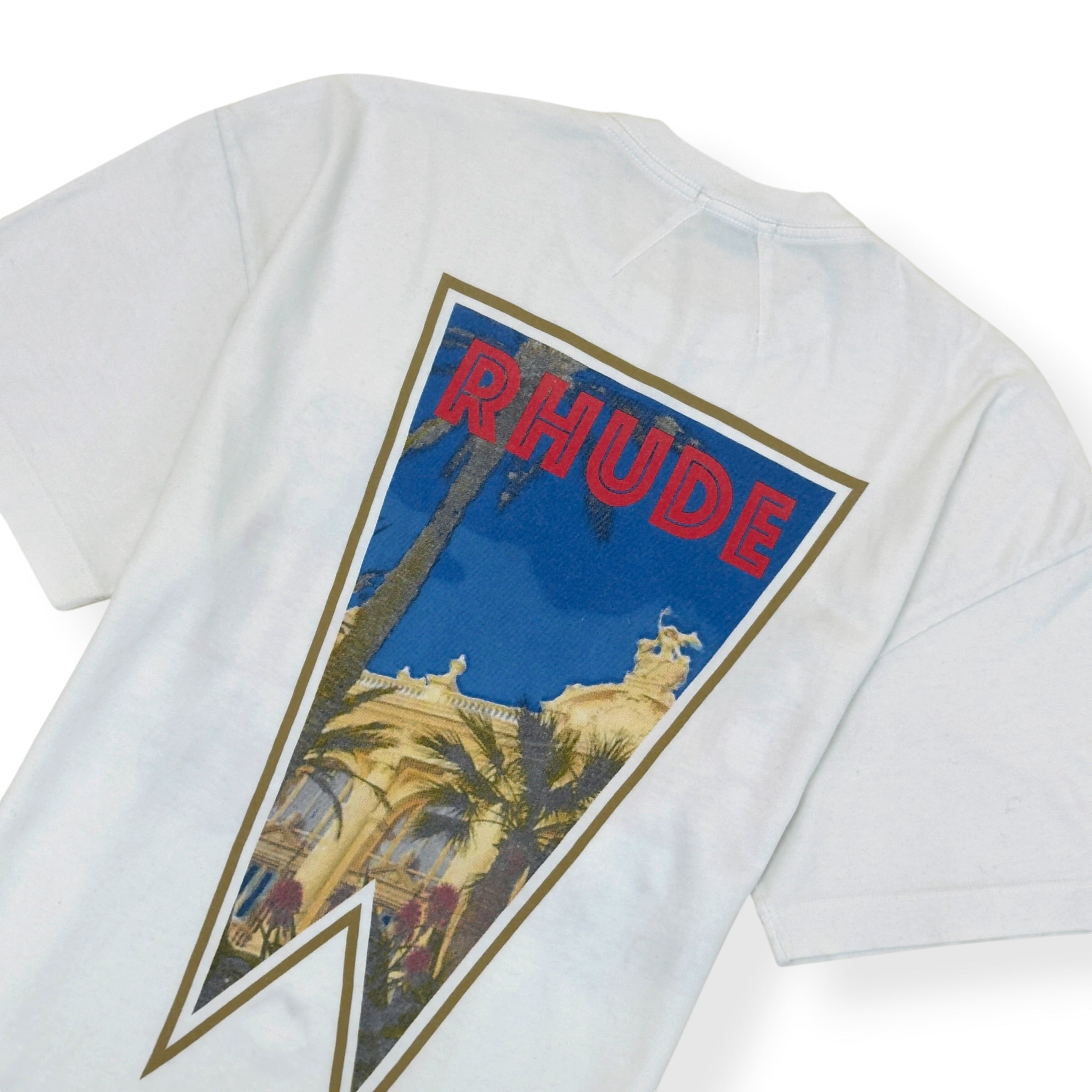 RHUDE MONACO T-SHIRT WHITE S