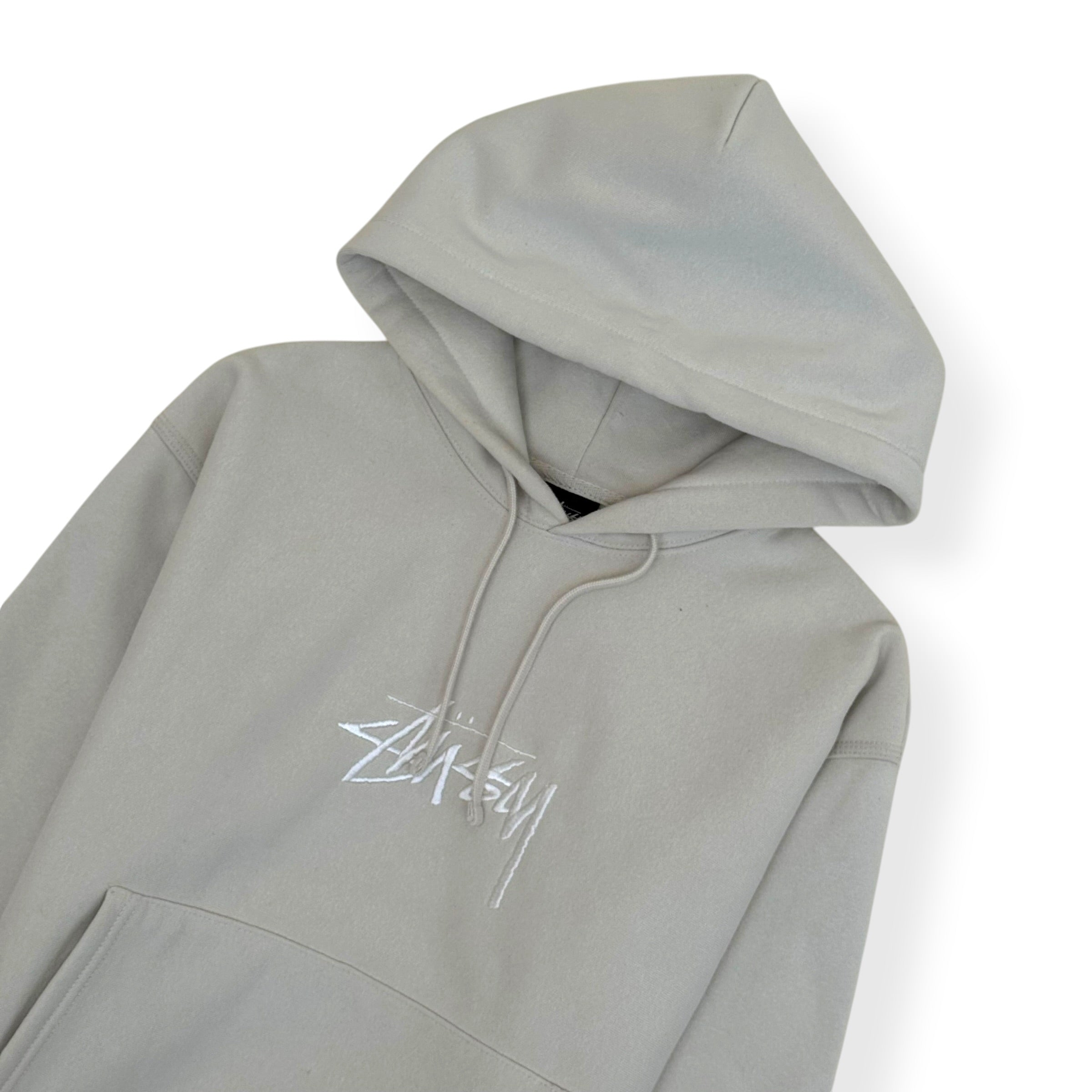 STÜSSY STOCK LOGO HOODIE ECRU S