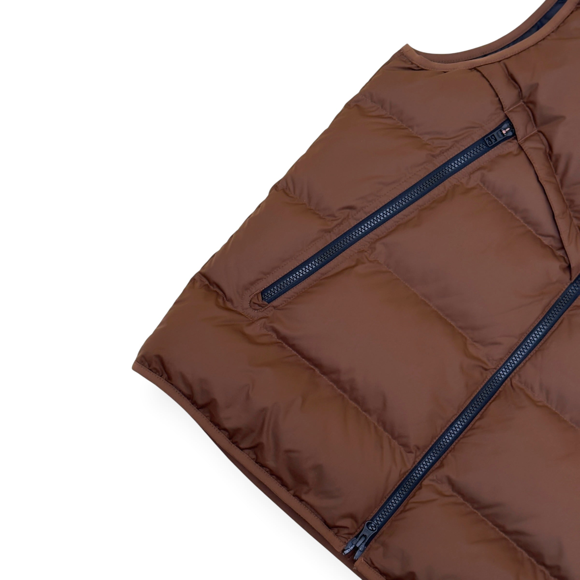 NIKE STORM-FIT WINDRUNNER PUFFER GILET BROWN M
