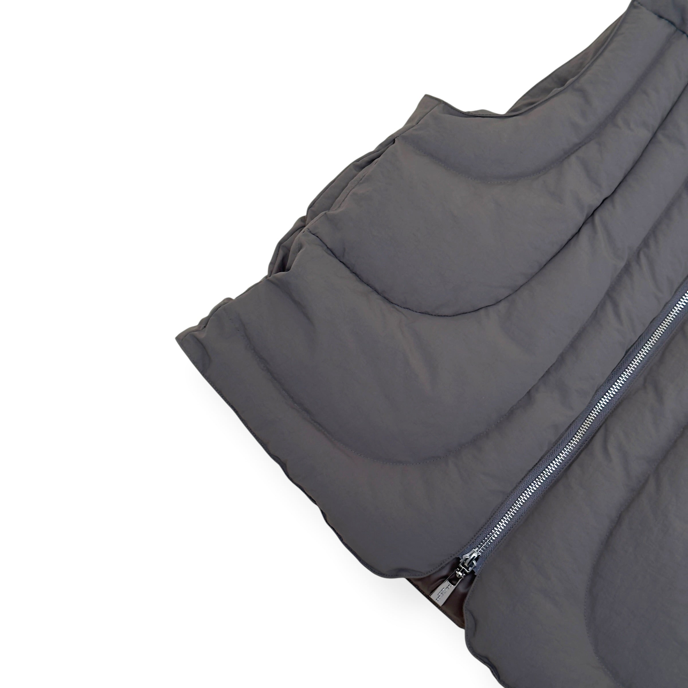 DI SANTI STUDIO PUFFER GILET GREY S