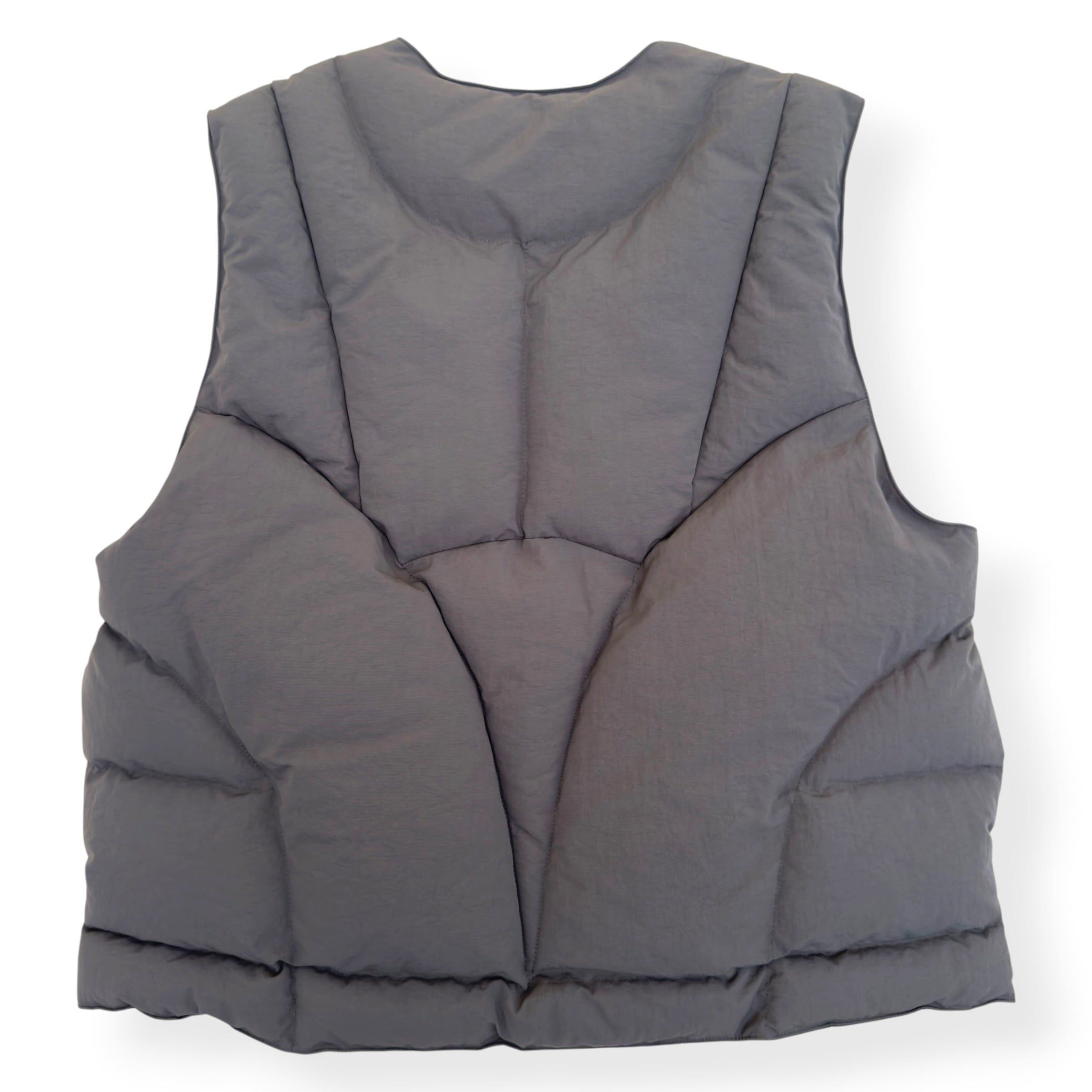 DI SANTI STUDIO PUFFER GILET GREY S