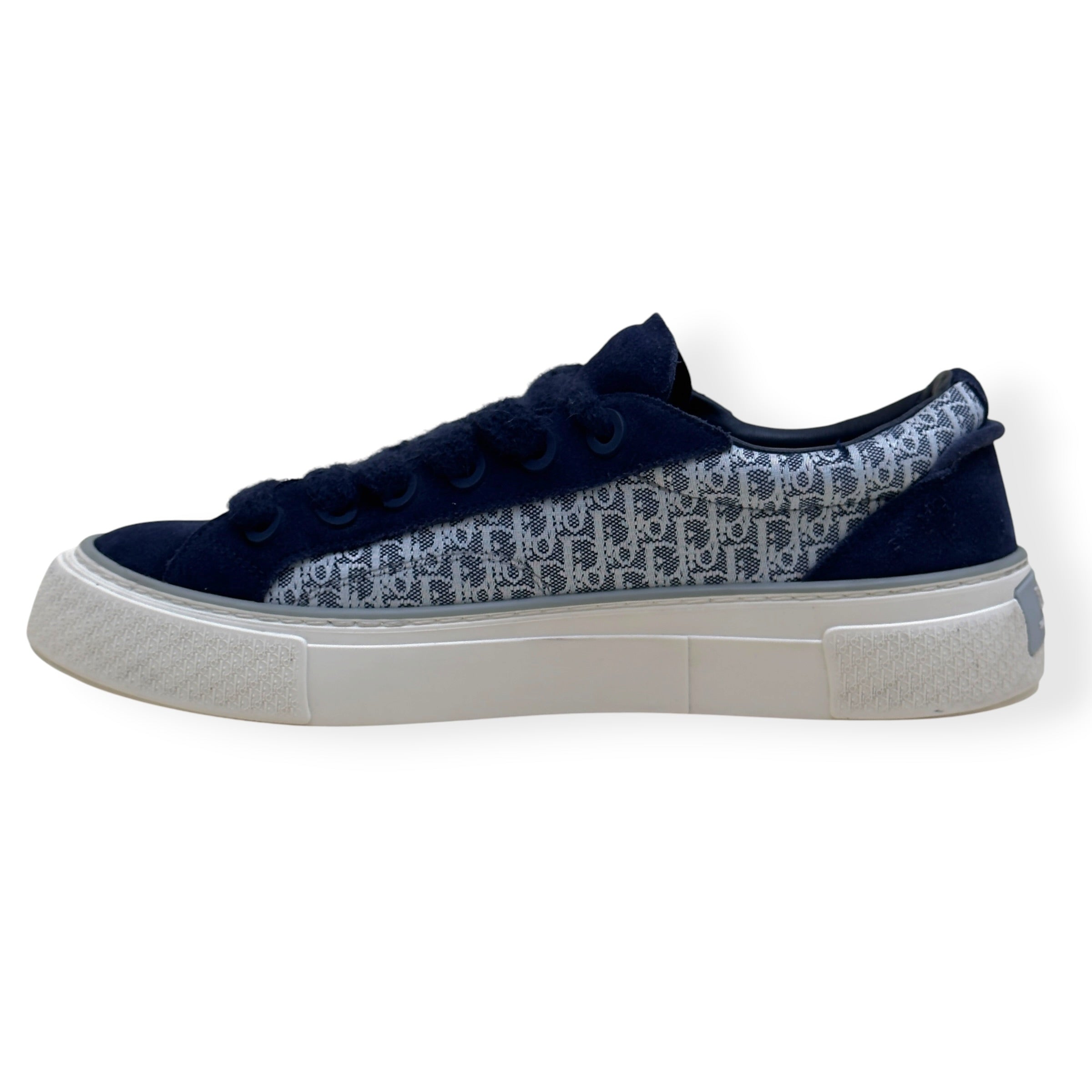 DIOR B33 LOW TOP OBLIQUE CANVAS SNEAKER BLUE 44 / UK10