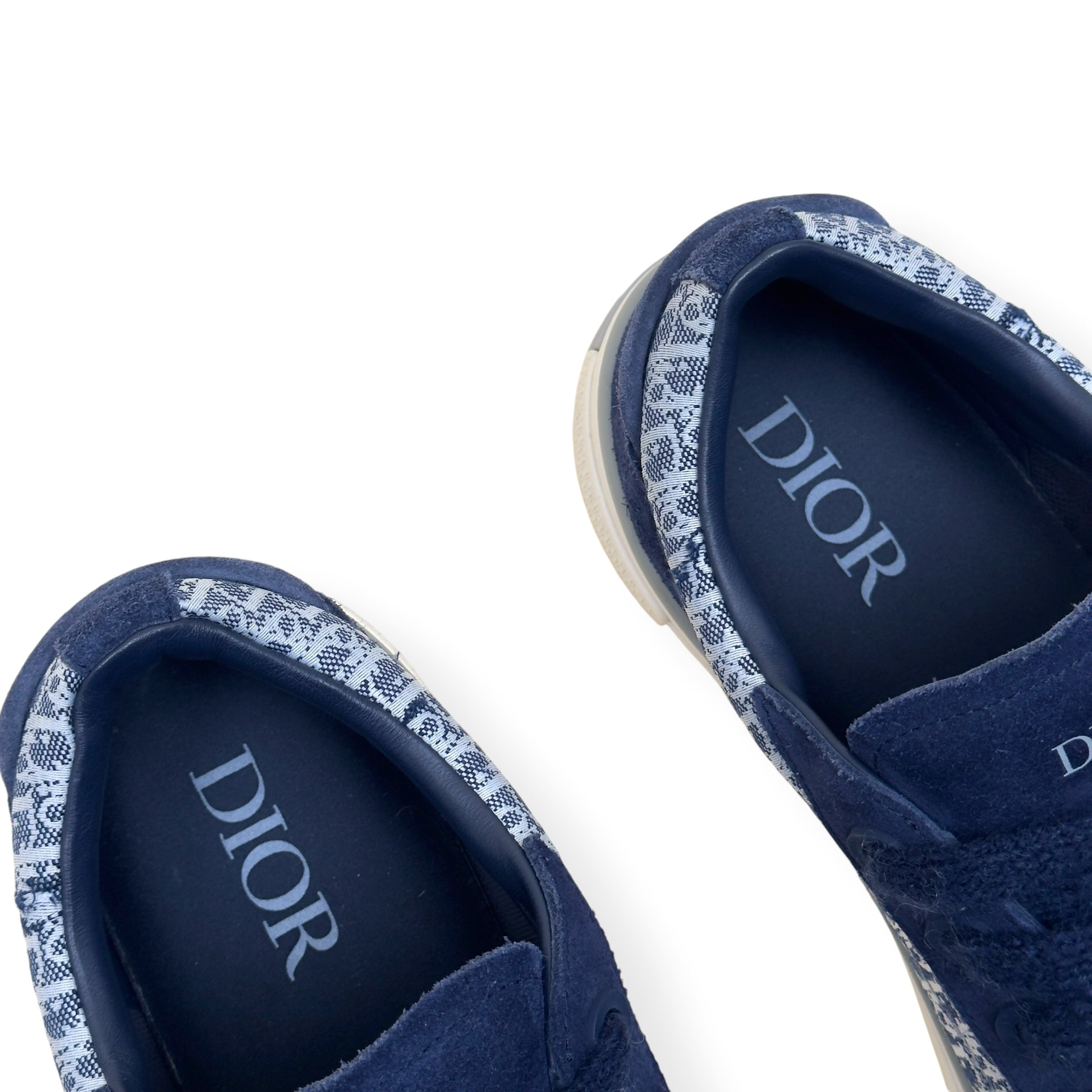 DIOR B33 LOW TOP OBLIQUE CANVAS SNEAKER BLUE 44 / UK10