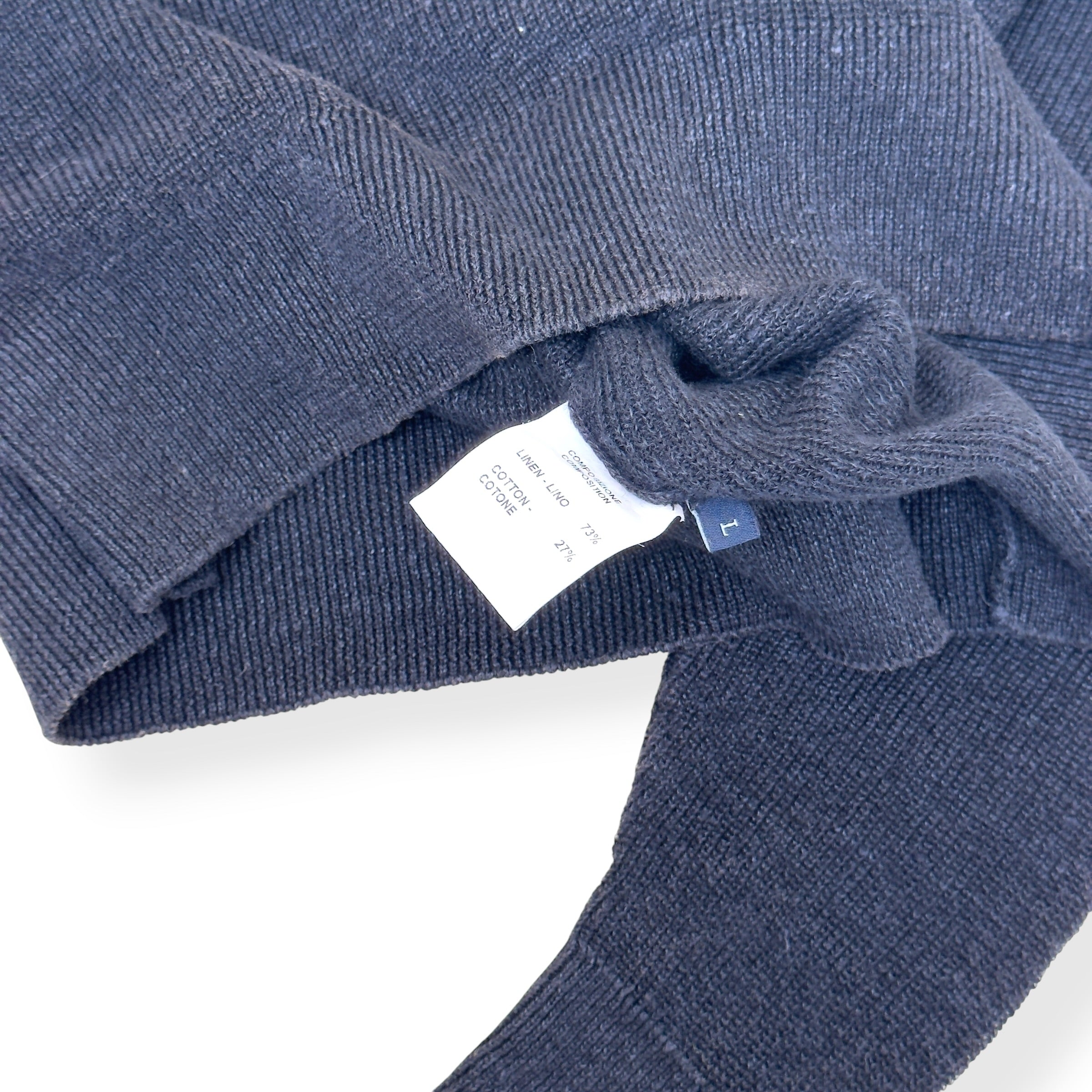THOM SWEENEY SKIPPER POLO CHARCOAL L