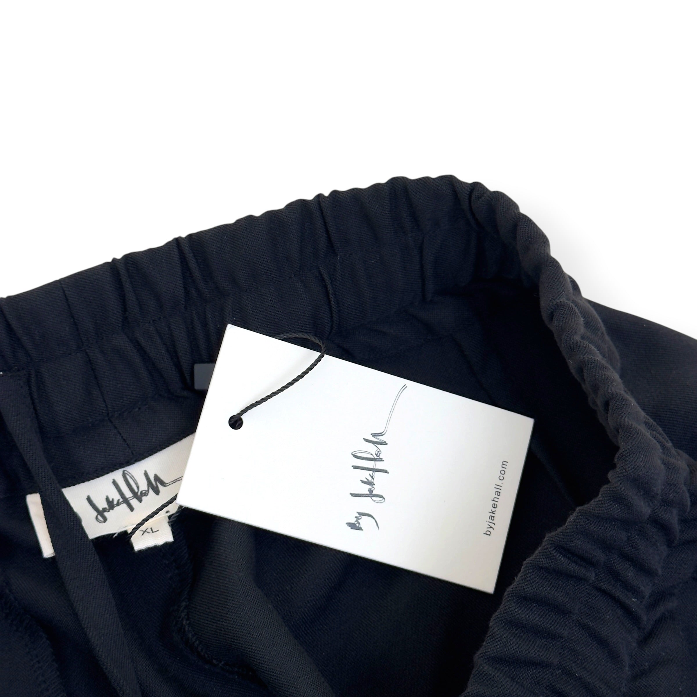 BY JAKE HALL PLEATED TROUSERS BLACK XL