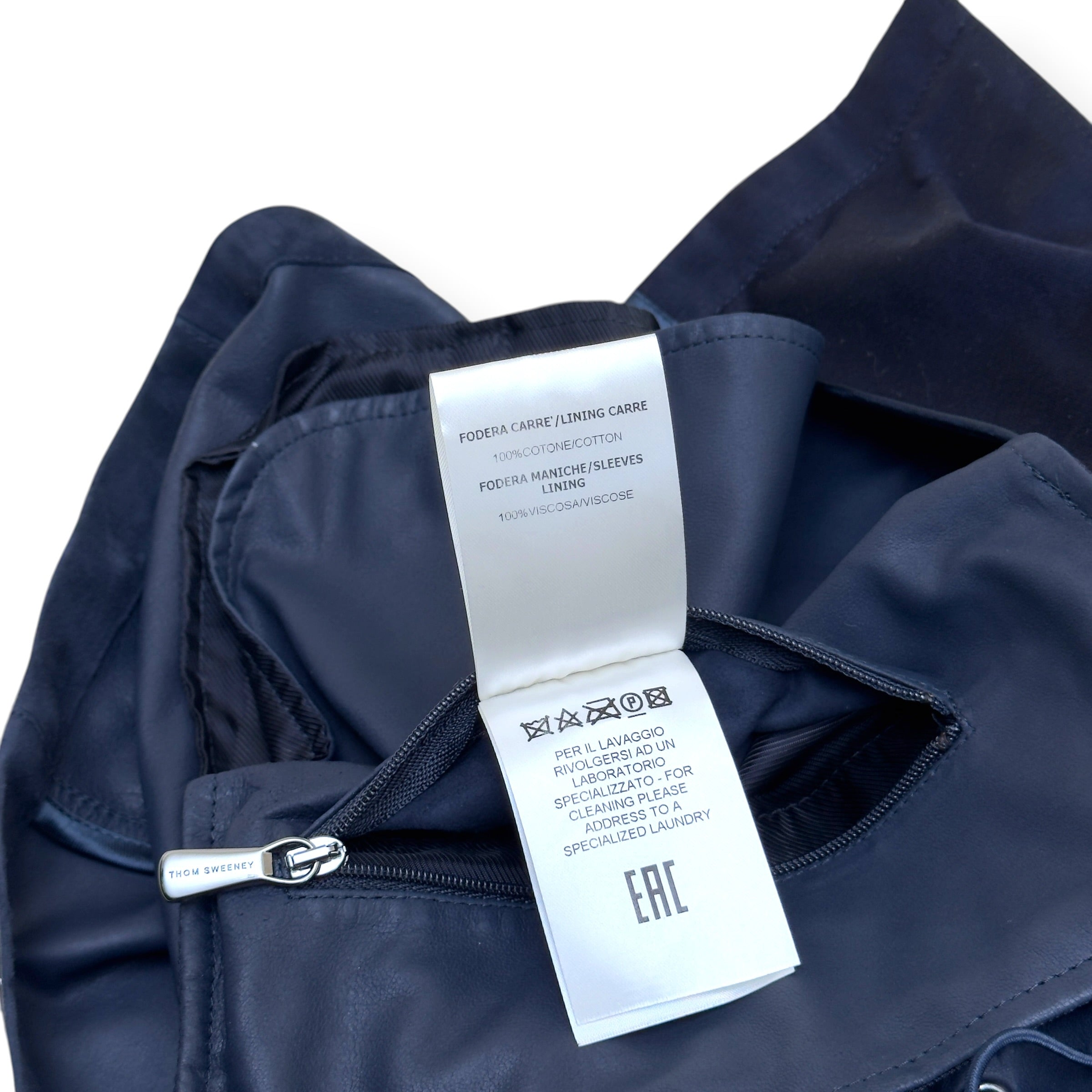 THOM SWEENEY SS25 SUEDE FIELD JACKET NAVY 52 / L