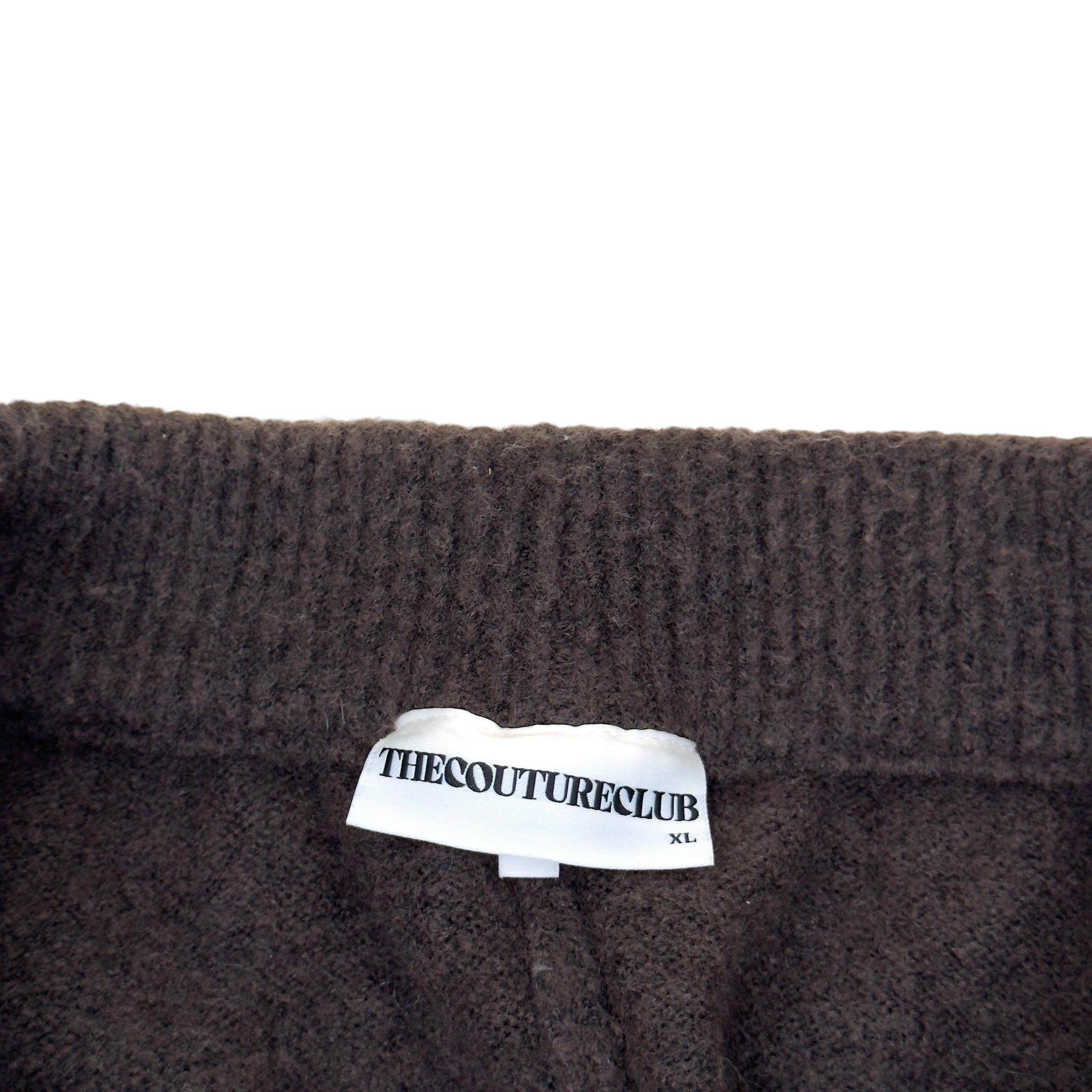 THE COUTURE CLUB FLUFFY JOGGERS BROWN XL