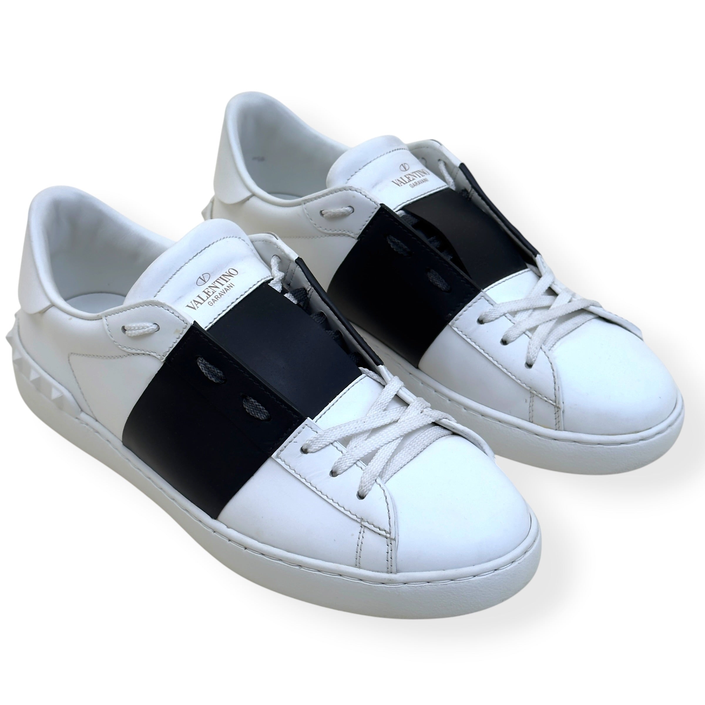 VALENTINO GARAVANI OPEN SNEAKER SNEAKER WHITE / BLACK 44.5 / UK10.5