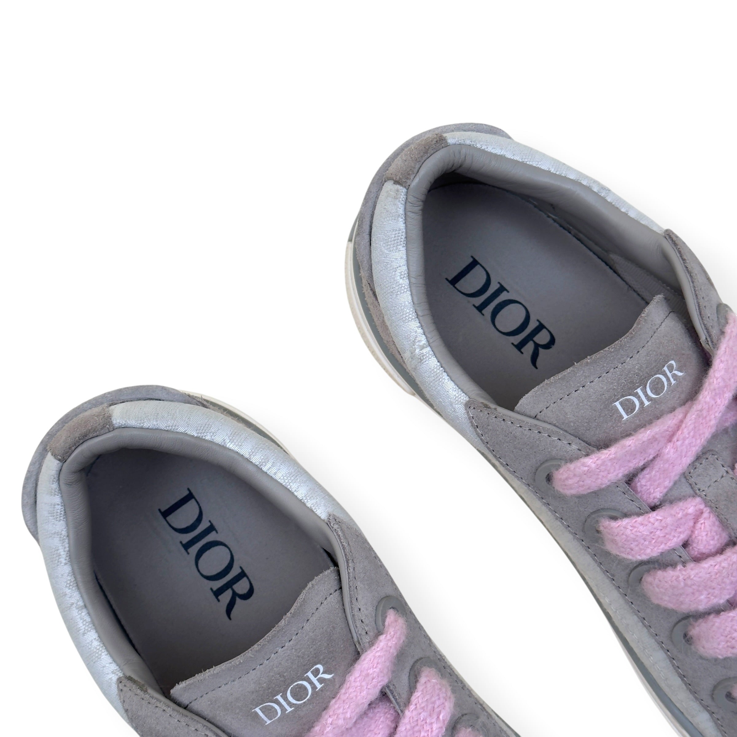 DIOR B33 OBLIQUE SNEAKER GREY / PINK 44 / UK10
