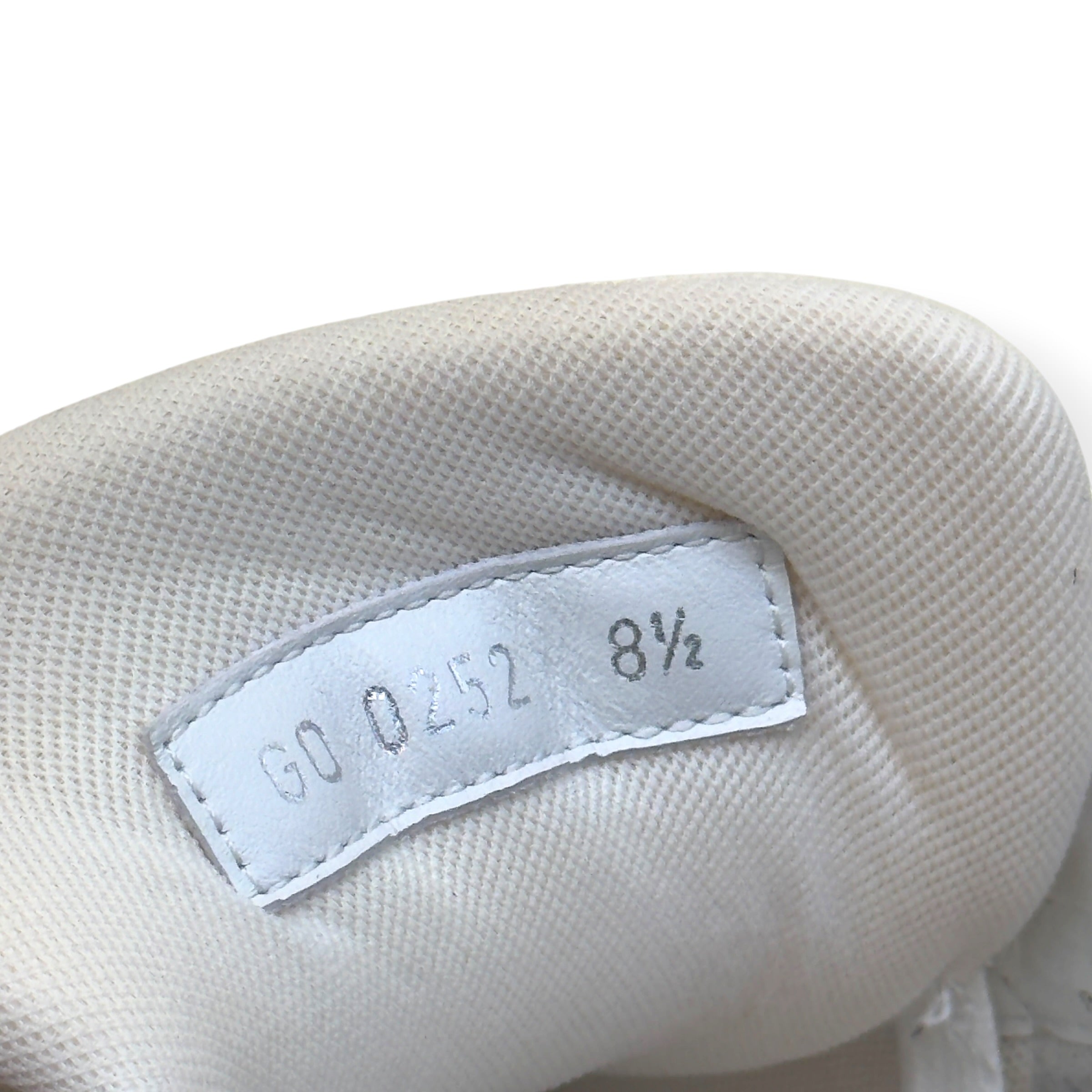 LOUIS VUITTON LEATHER LV TRAINER WHITE UK8.5