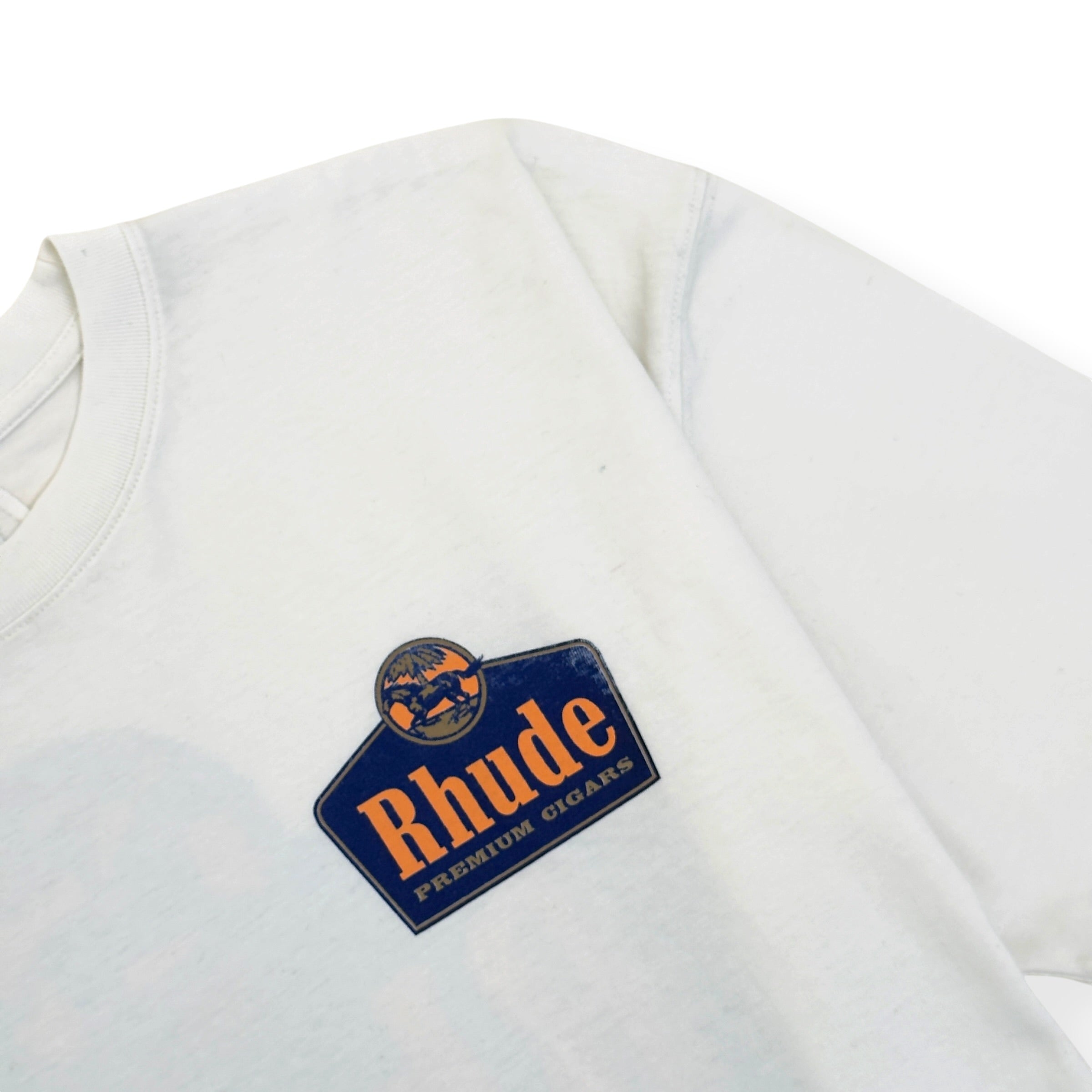 RHUDE GRAND CRU T-SHIRT VINTAGE WHITE XL