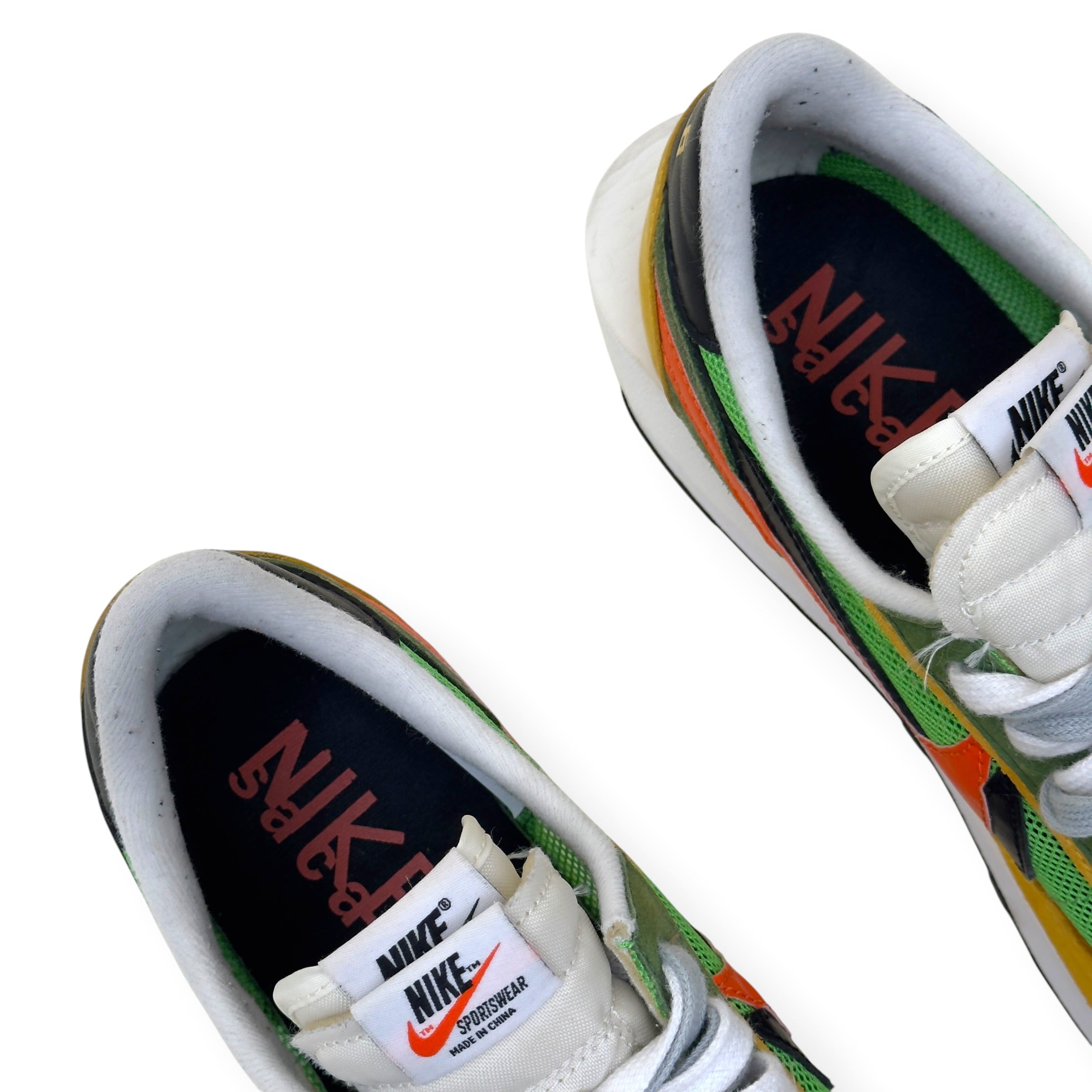 NIKE X SACAI LDWAFFLE SNEAKER GREEN GUSTO UK10.5