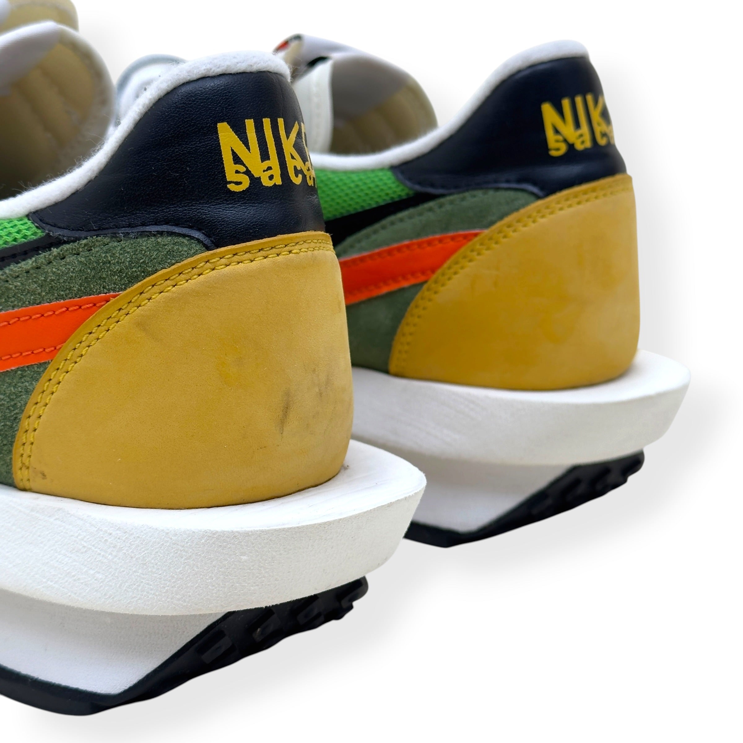 NIKE X SACAI LDWAFFLE SNEAKER GREEN GUSTO UK10.5