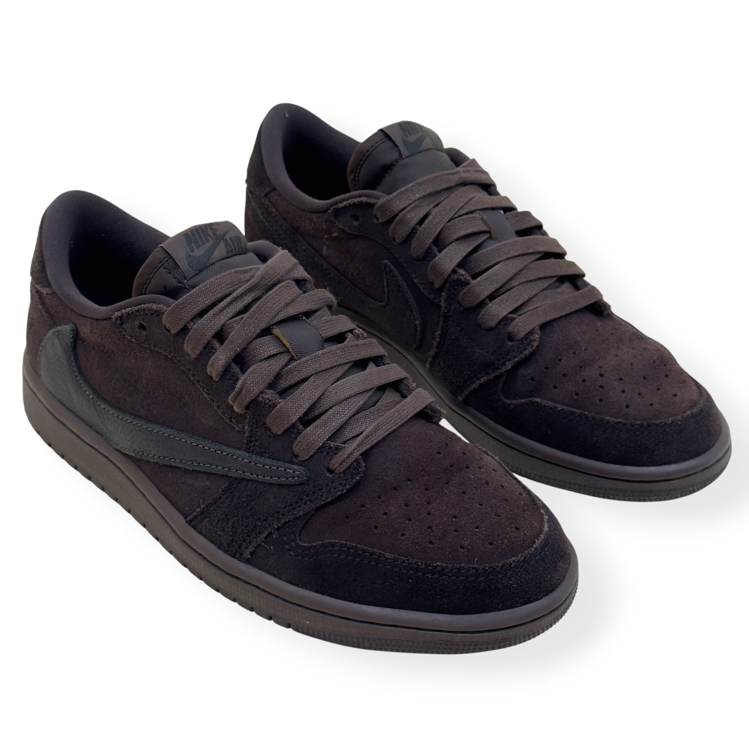 NIKE X TRAVIS SCOTT AIR JORDAN 1 RETRO LOW SNEAKER VELVET BROWN UK6