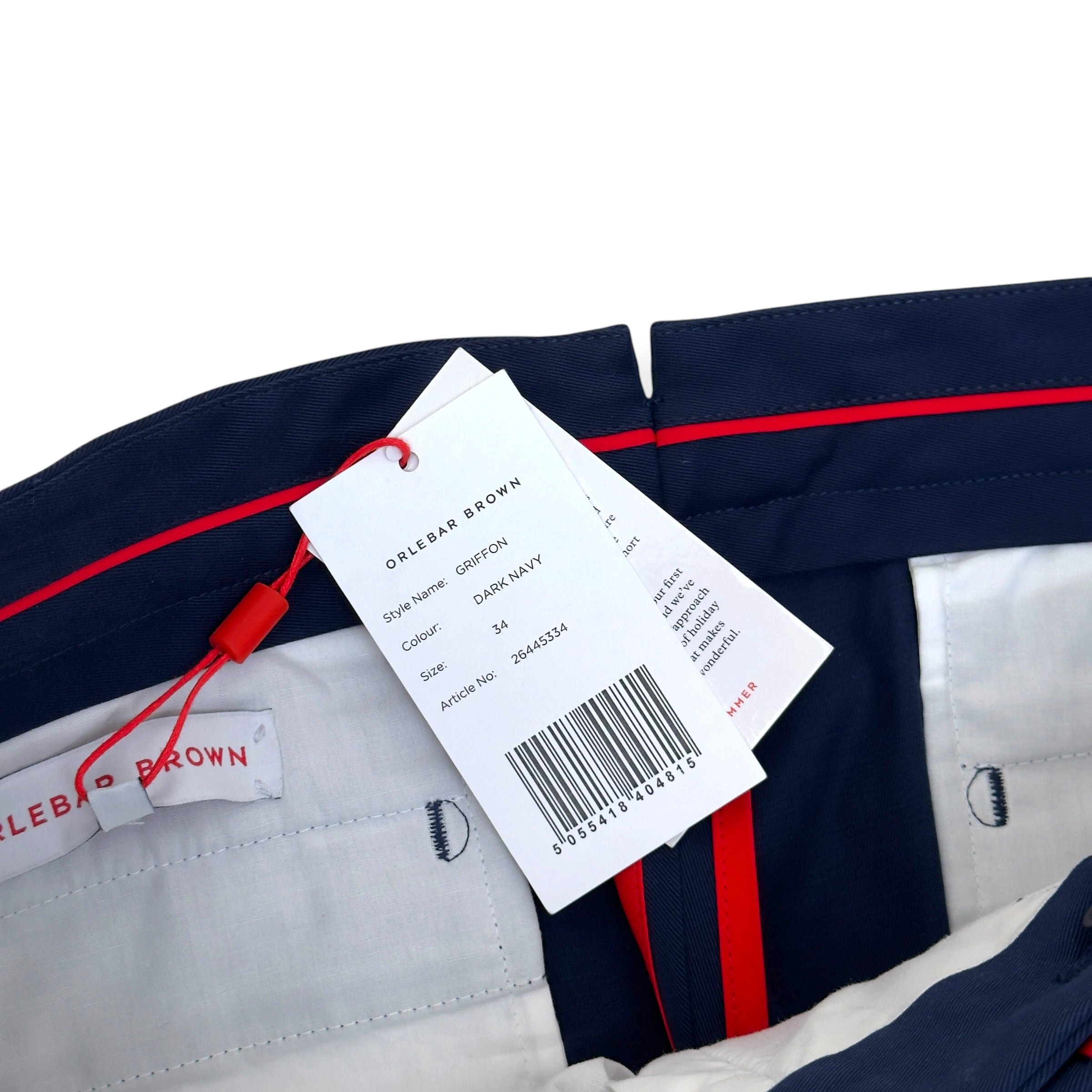 ORLEBAR BROWN GRIFFON TROUSER NAVY 34 / L