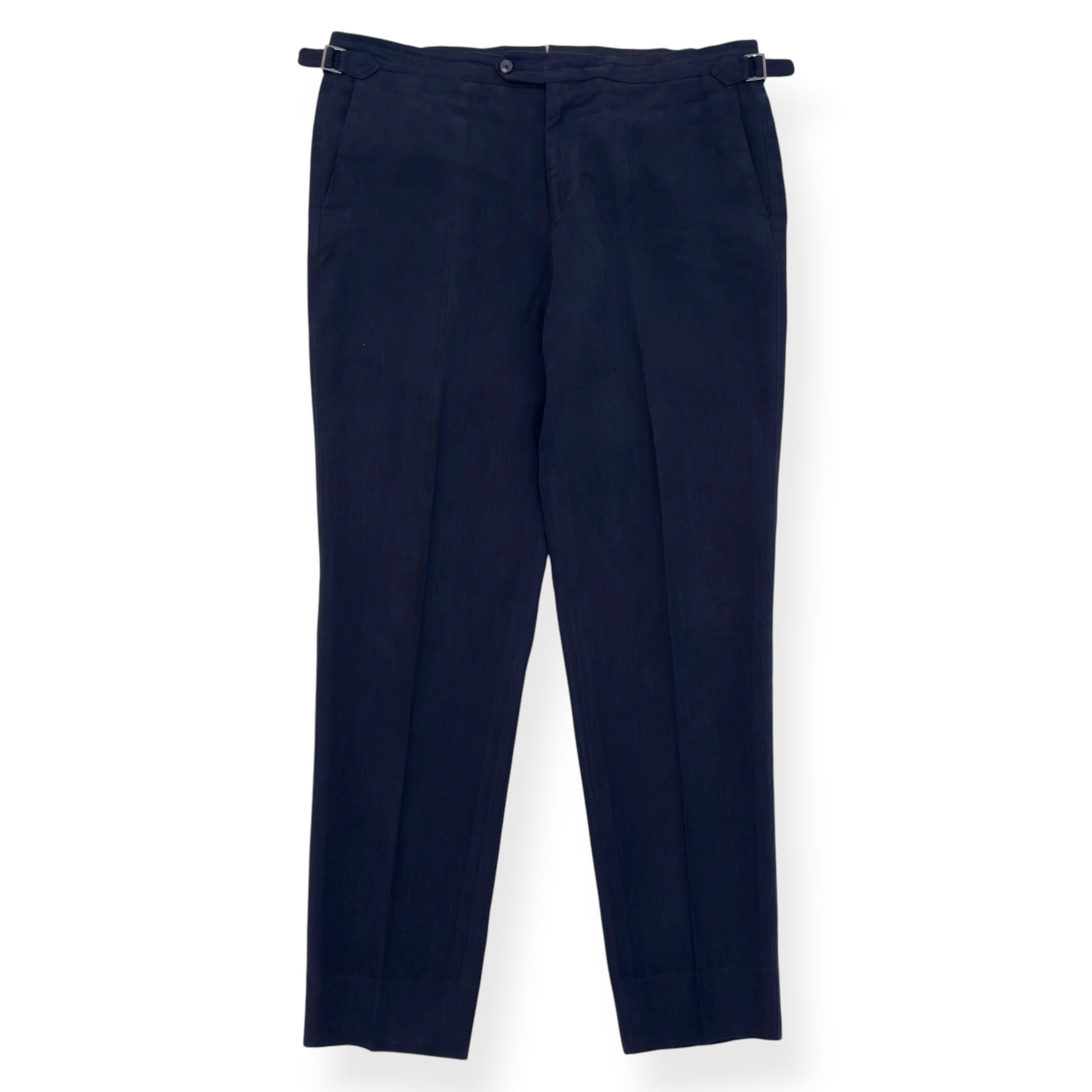 THOM SWEENEY LINEN TROUSER BLACK 52 / XL