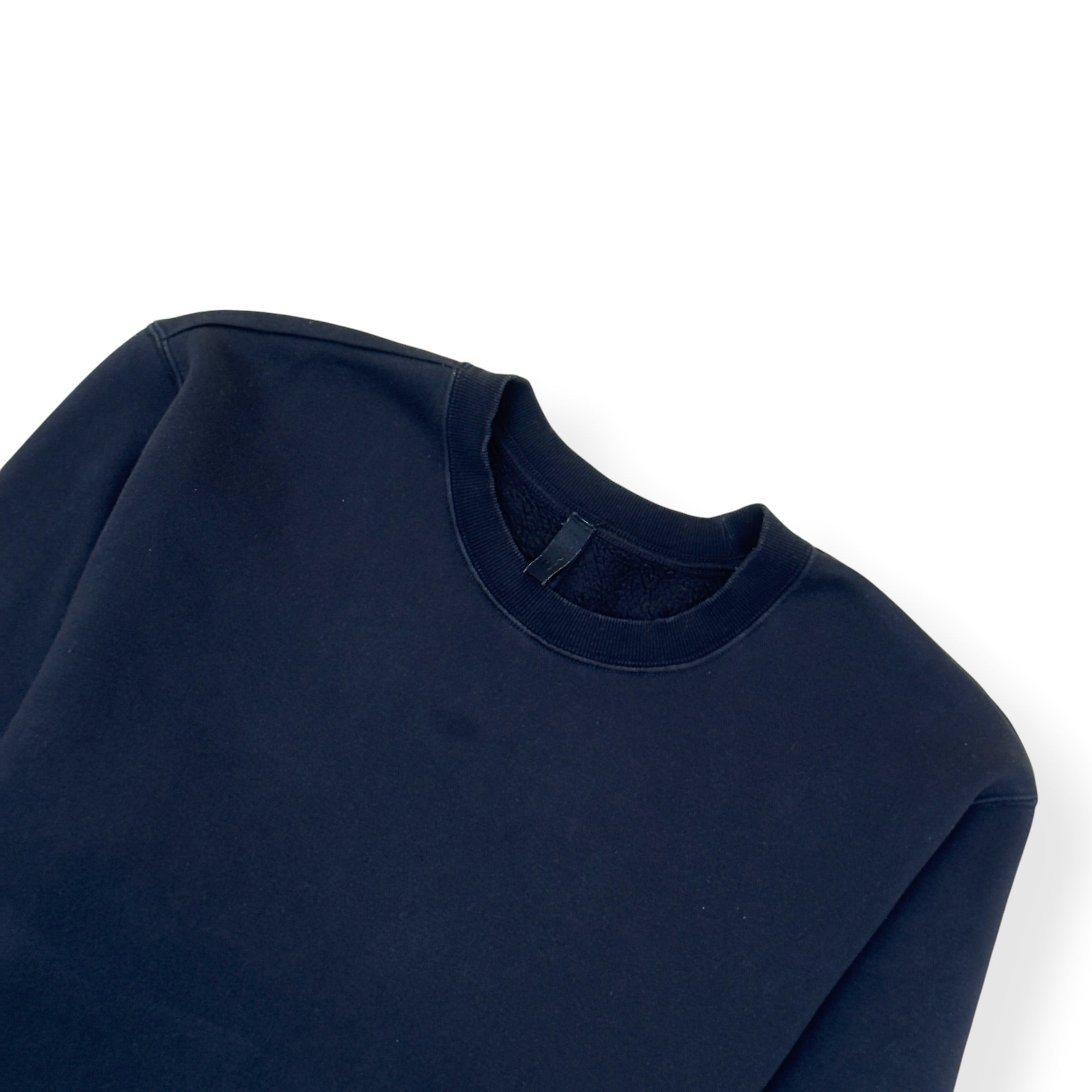 SKIMS FLEECE LOUNGE SWEATSHIRT BLACK XL