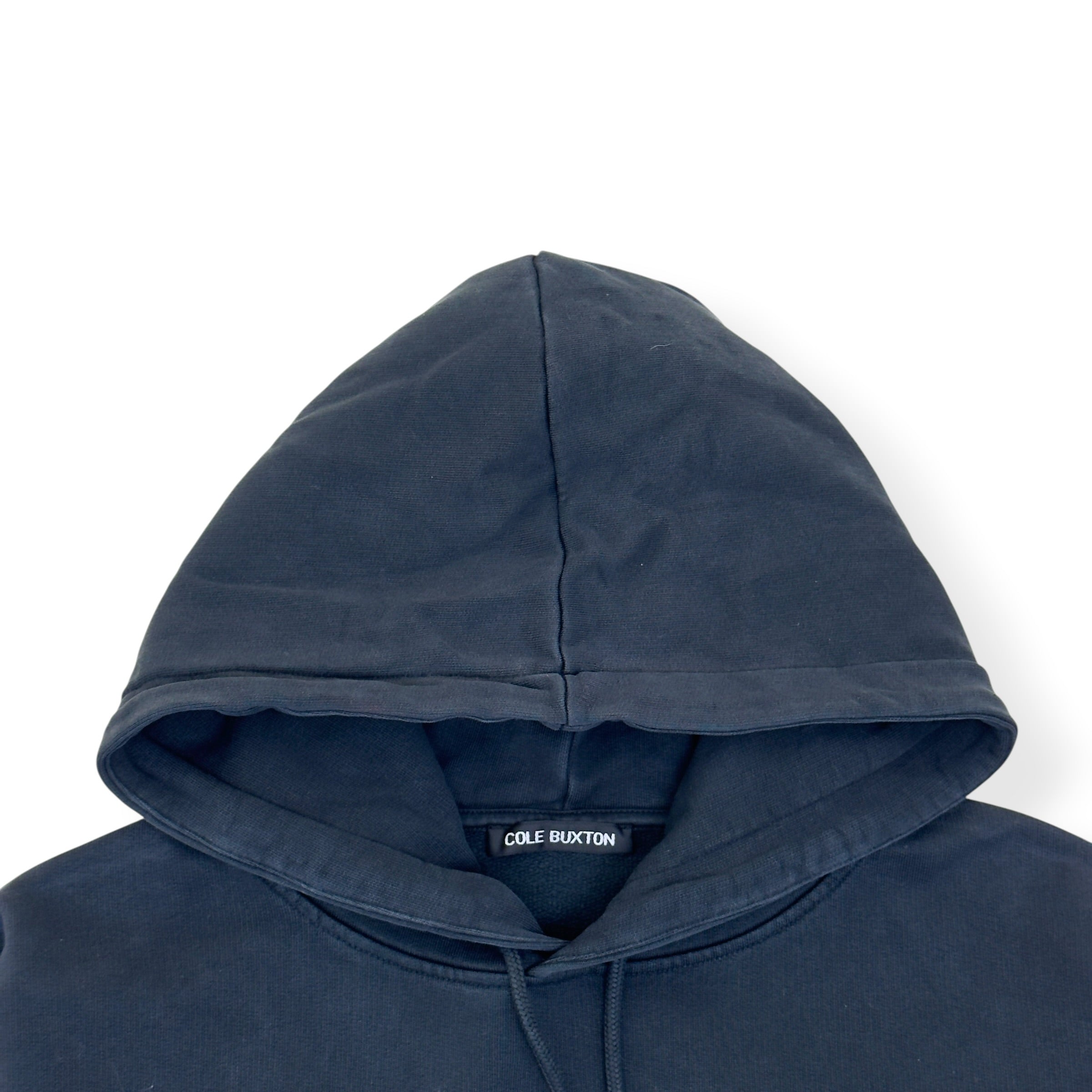 COLE BUXTON GRAPHIC PRINT HOODIE BLACK / WHITE L
