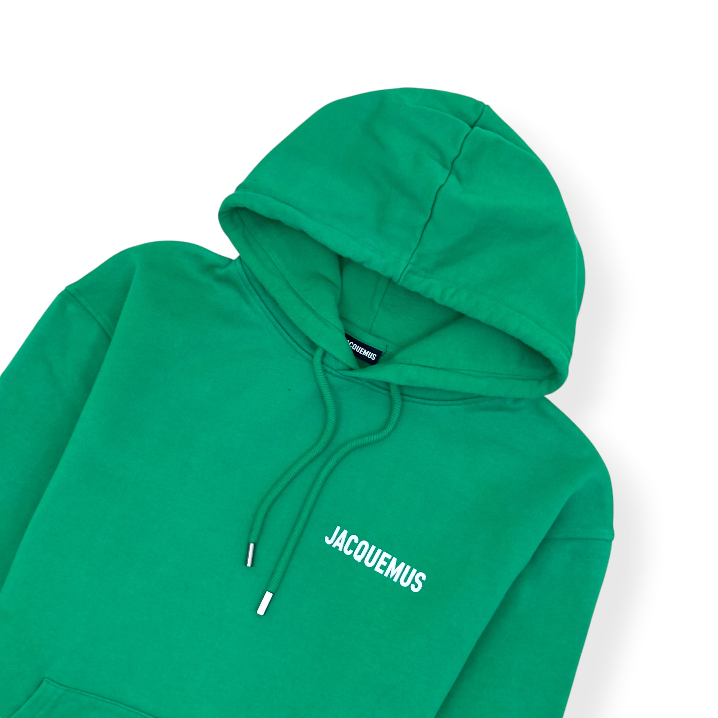 JACQUEMUS LOGO HOODIE GREEN L