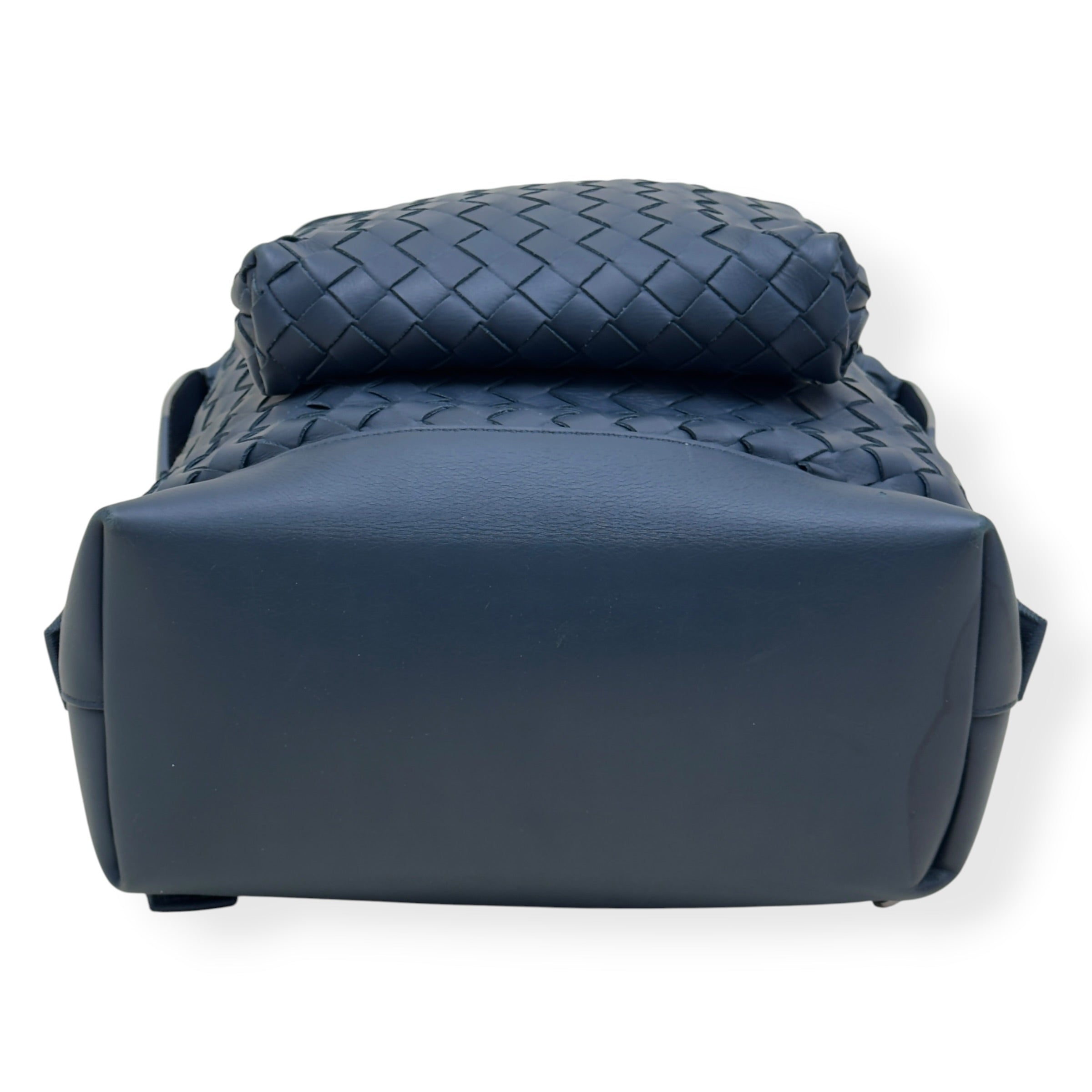 BOTTEGA VENETA CALFSKIN INTRECCIATO HYDROLOGY BACKPACK NAVY O/S